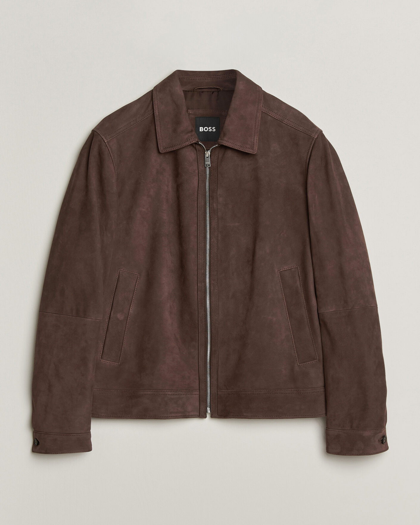 Herren | Jacken | BOSS BLACK | Malbano Suede Jacket Dark Brown