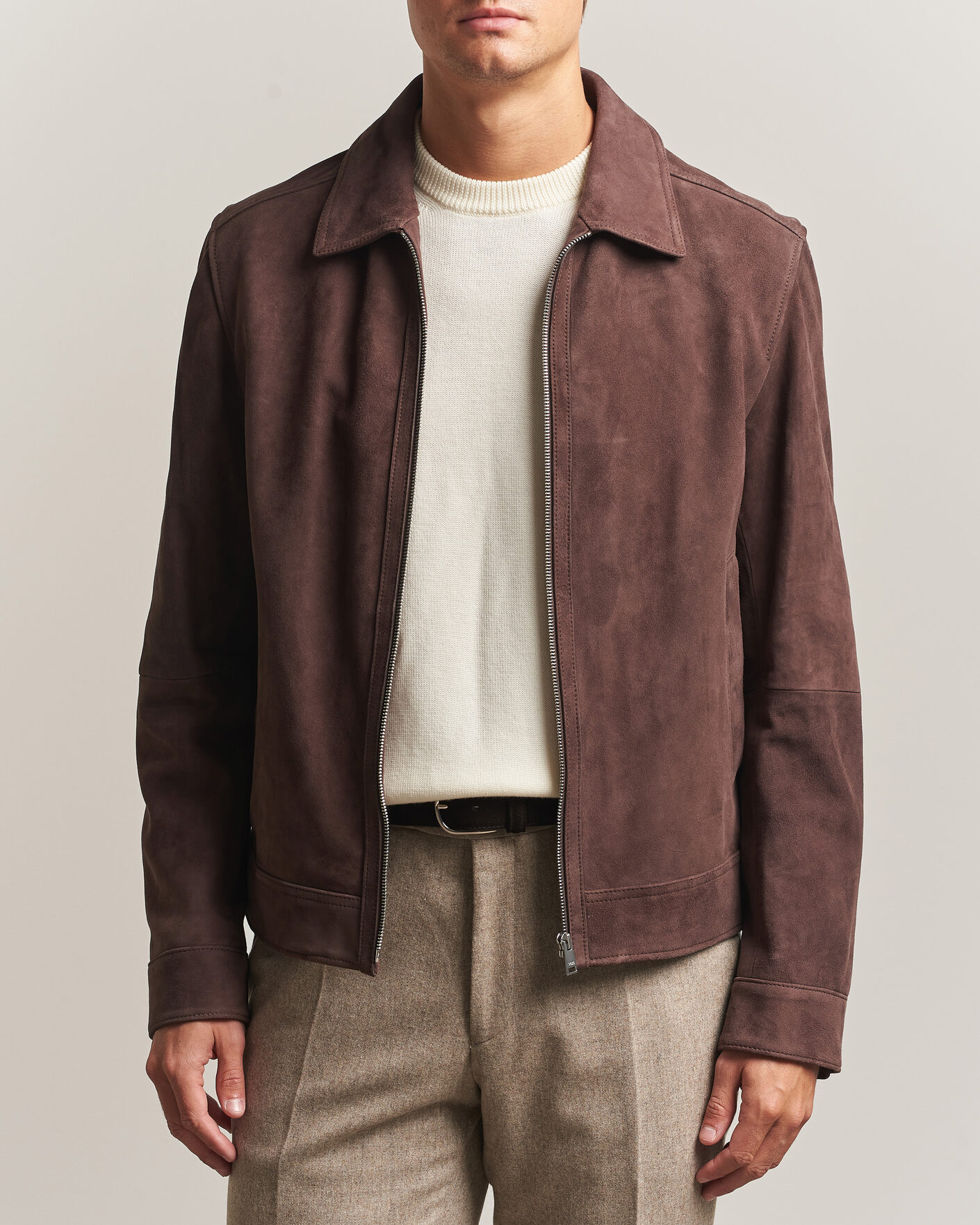 Herren | Jacken | BOSS BLACK | Malbano Suede Jacket Dark Brown
