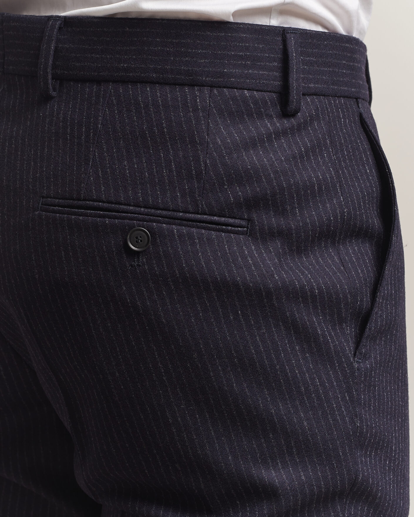 Herren | Anzüge | BOSS BLACK | Huge Wool Pinstriped Suit Dark Blue
