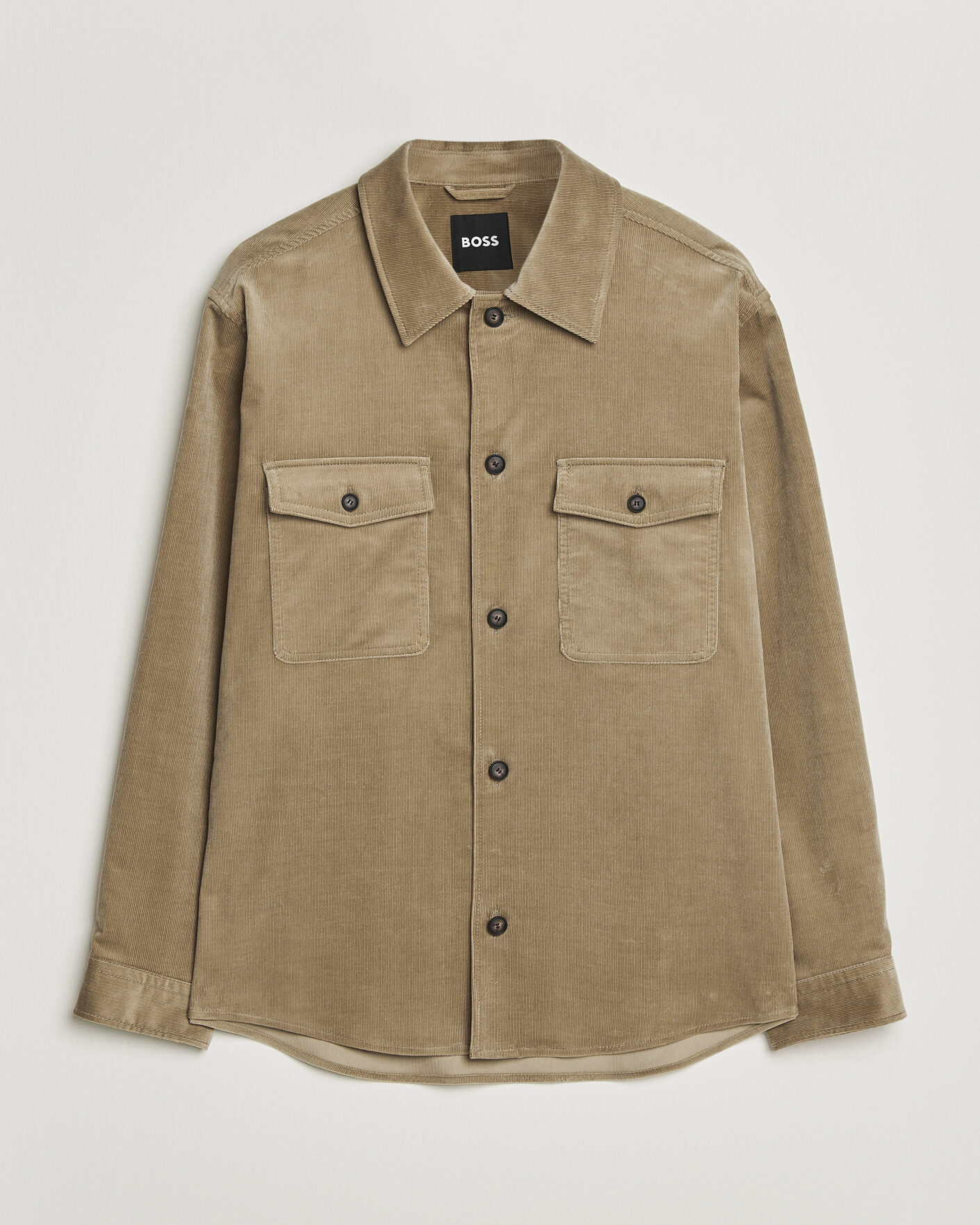 Herren | Hemden | BOSS BLACK | Carper Corduroy Overshirt Open Brown