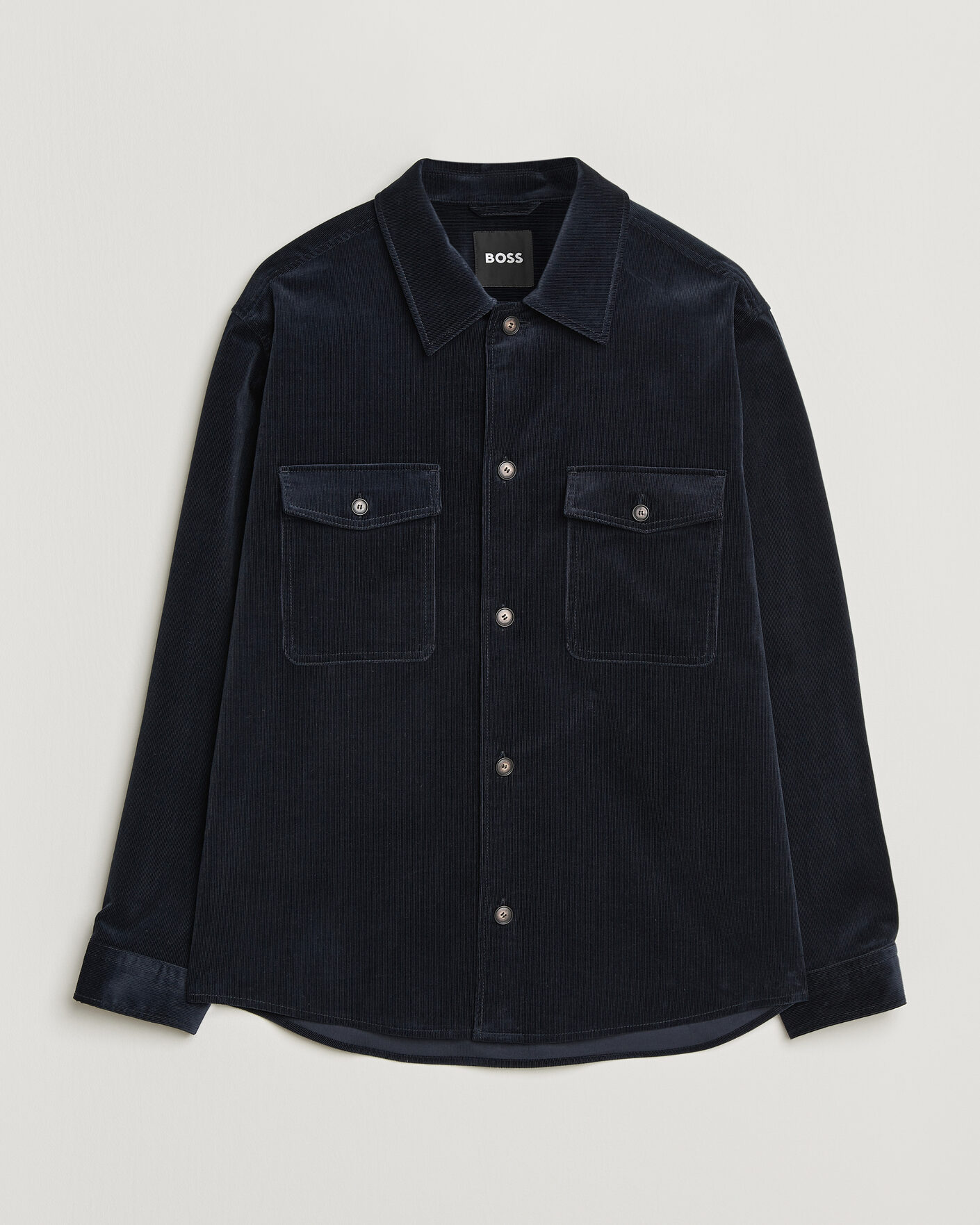 Herren | Hemden | BOSS BLACK | Carper Corduroy Overshirt Dark Blue