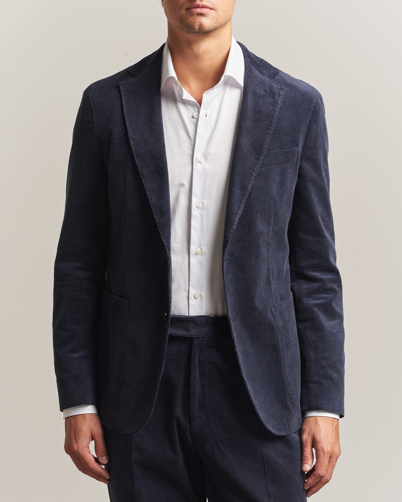 Herren | Sakkos | BOSS BLACK | Hanry Corduroy Suit Blazer Open Blue