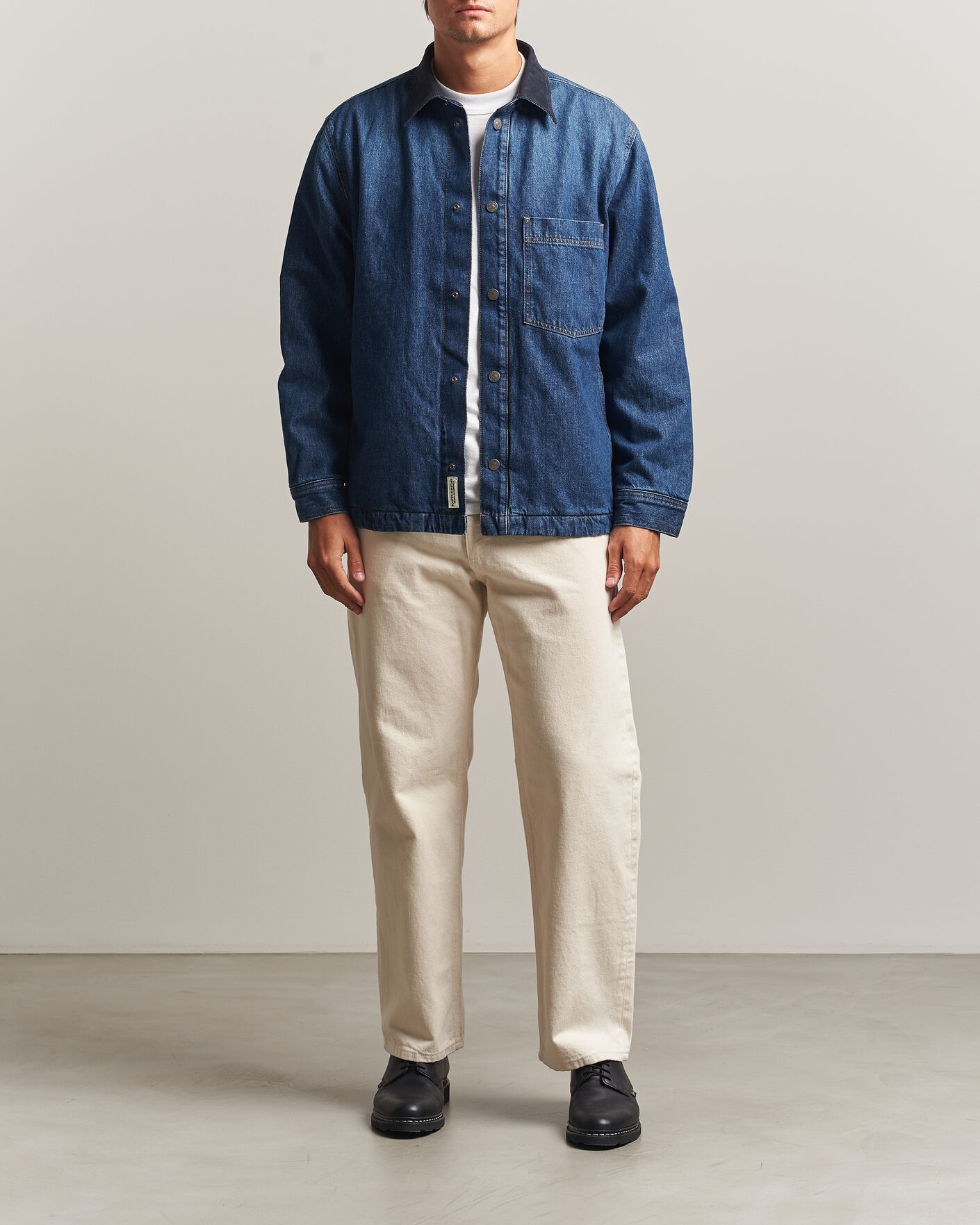 Herren | Hemden | BOSS ORANGE | Laredo Denim Overshirt Navy
