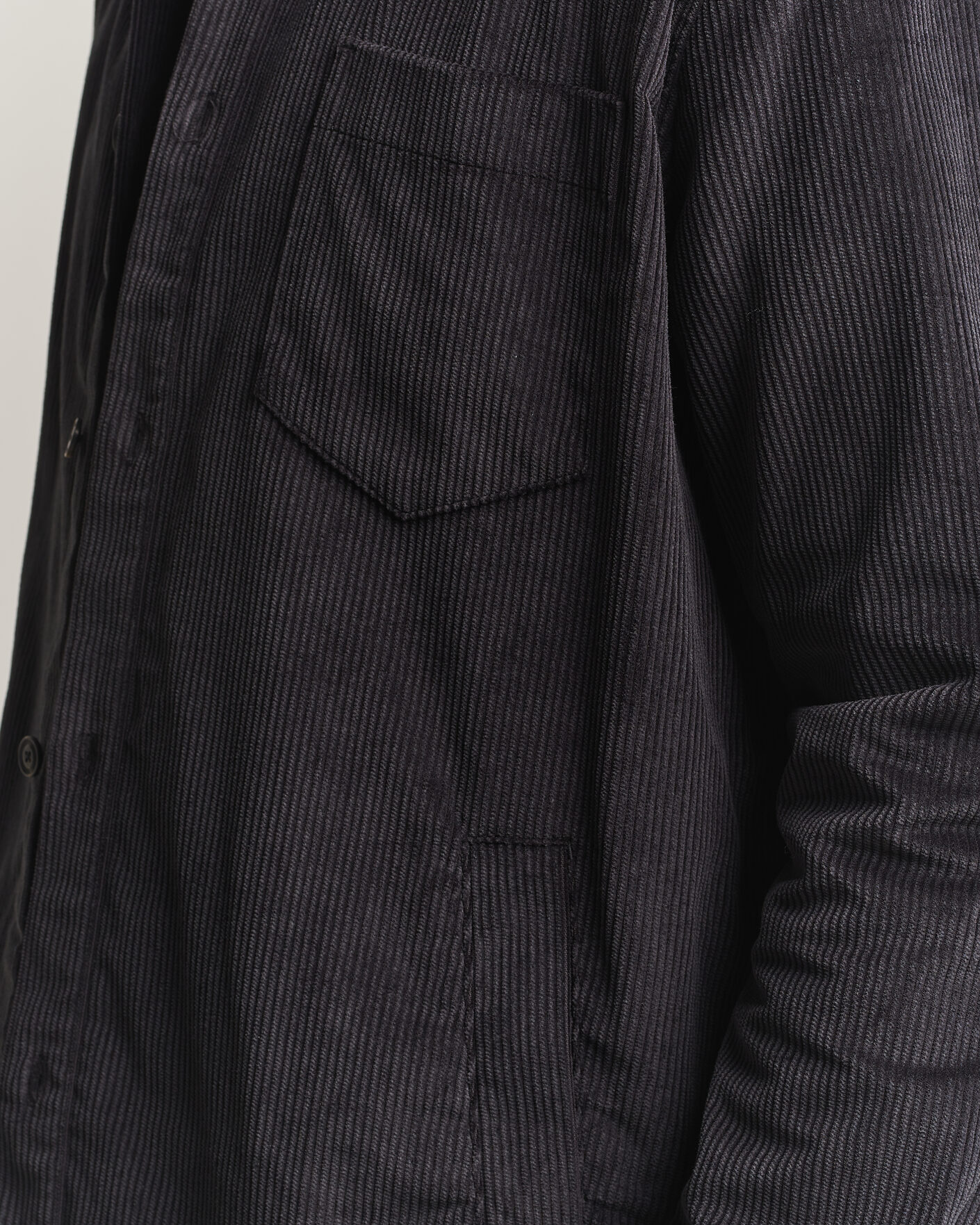 Herren | Hemden | HUGO | Ecord Corduroy Overshirt Black