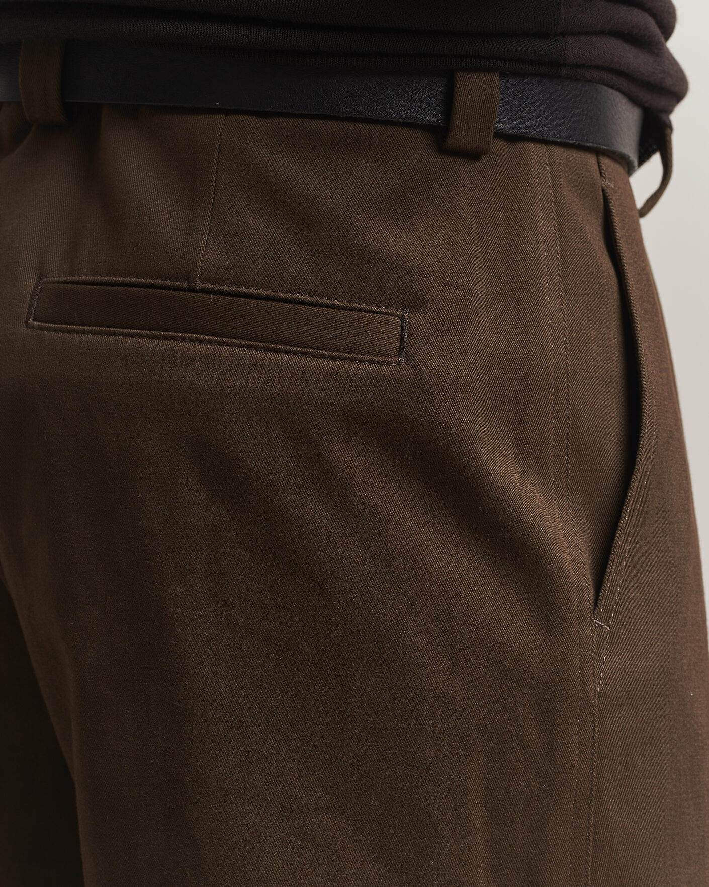 Herren | Hosen | BOSS CAMEL | Pave Brushed Cotton Pleated Trousers Open Green