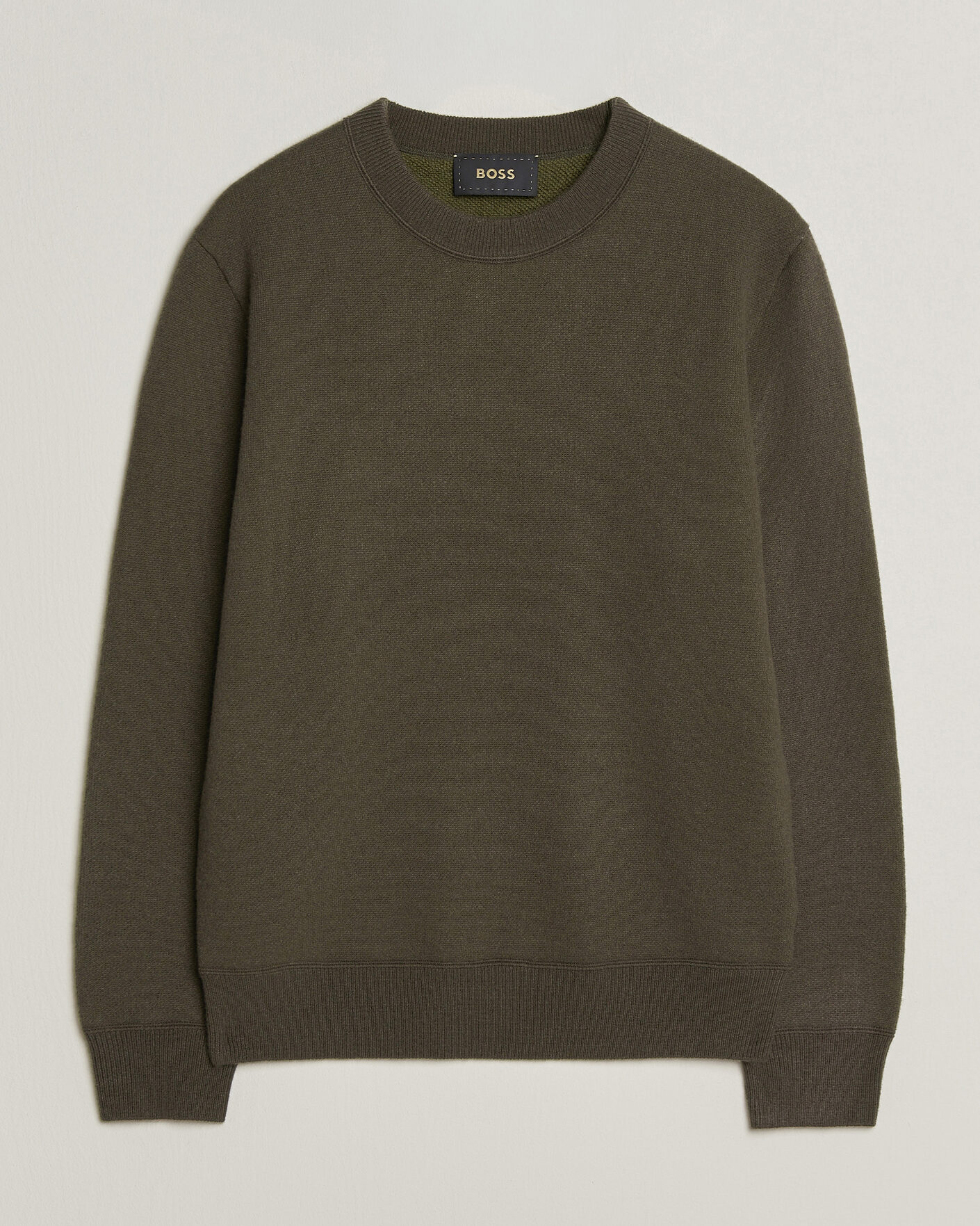 Herren | Pullover | BOSS CAMEL | Farrison Cashmere Knitted Sweater Open Green