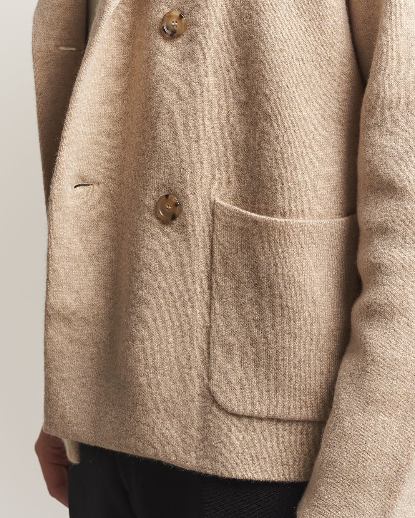 Herren | Pullover | BOSS CAMEL | Fenturo Wool Knitted Cardigan Light Beige