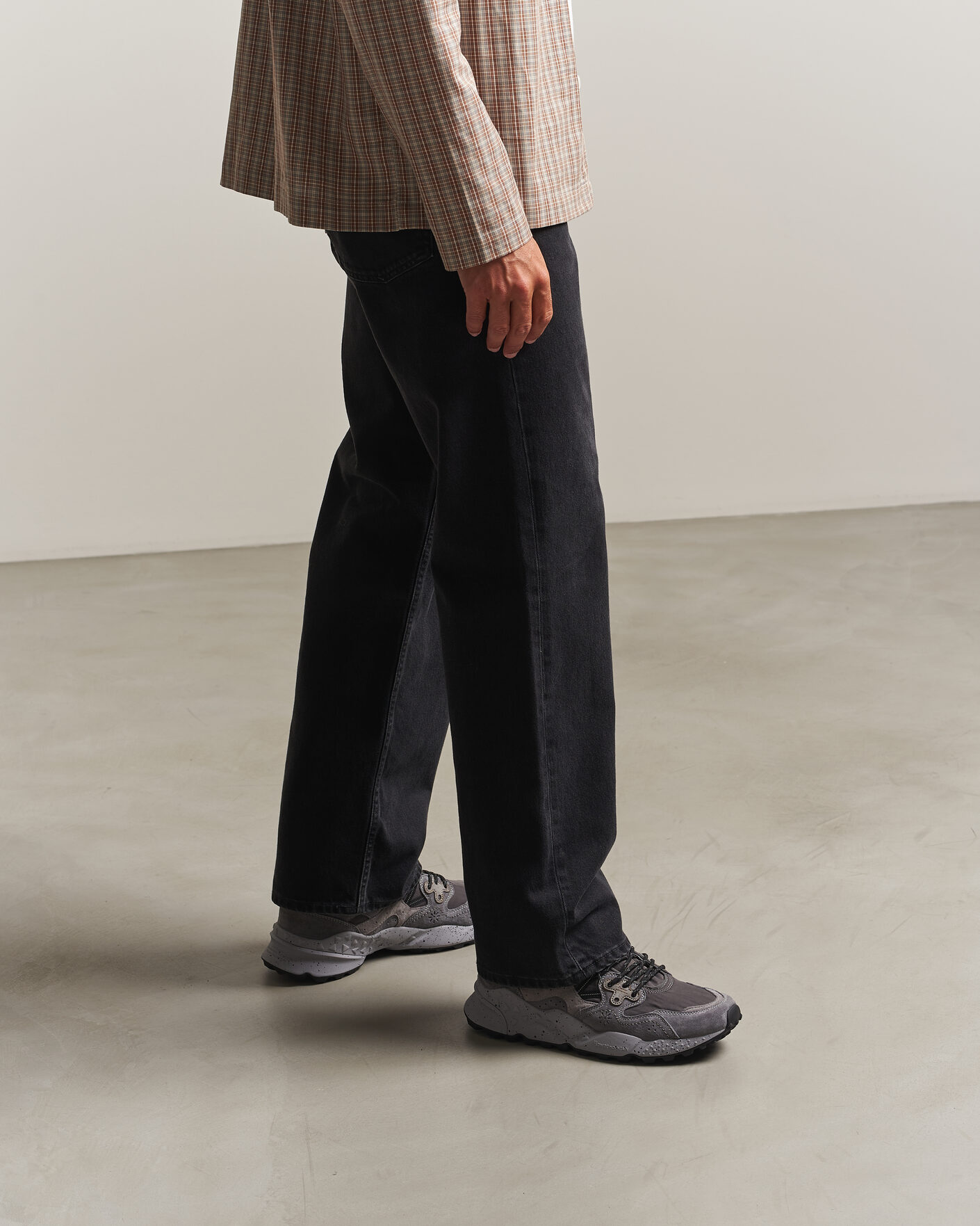 Herren | Sneaker | Flower Mountain | Yamano 3 Mid Suede/Sherling Sneaker Grey
