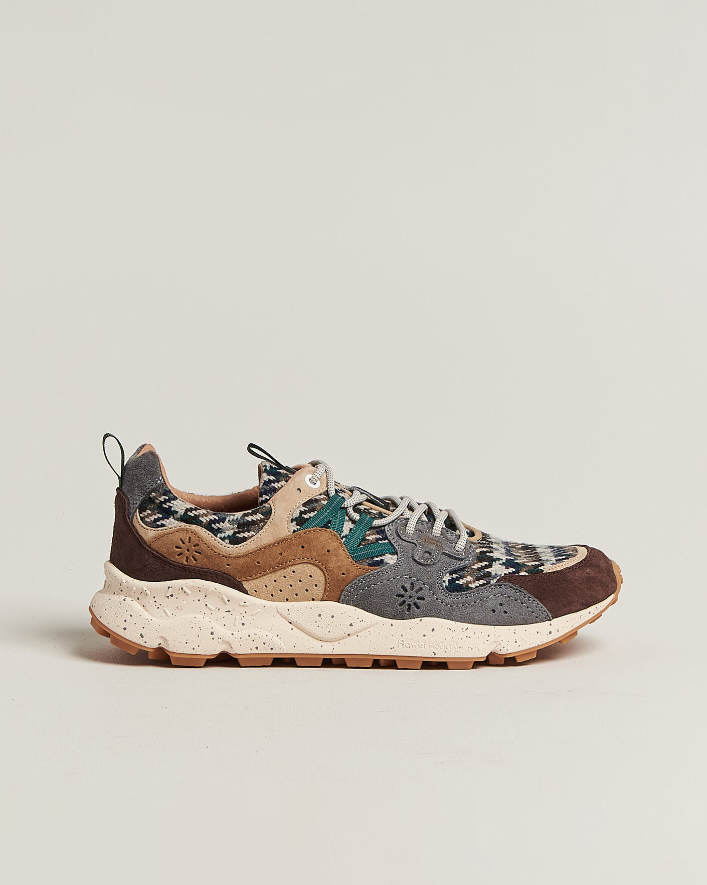 Herren | Sneaker | Flower Mountain | Yamano 3 Suede/Houndstooth Sneaker Multi