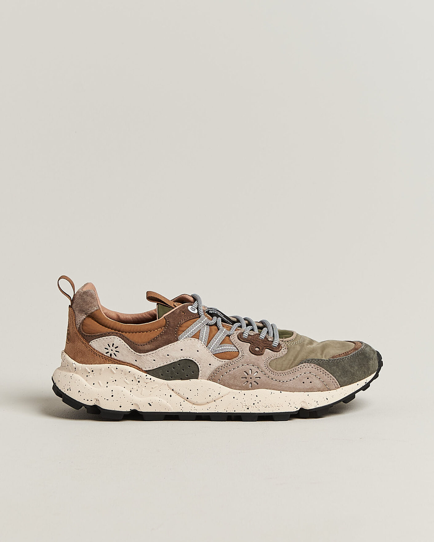 Herren | Sneaker | Flower Mountain | Yamano 3 Suede/Nylon Sneaker Grey/Onion