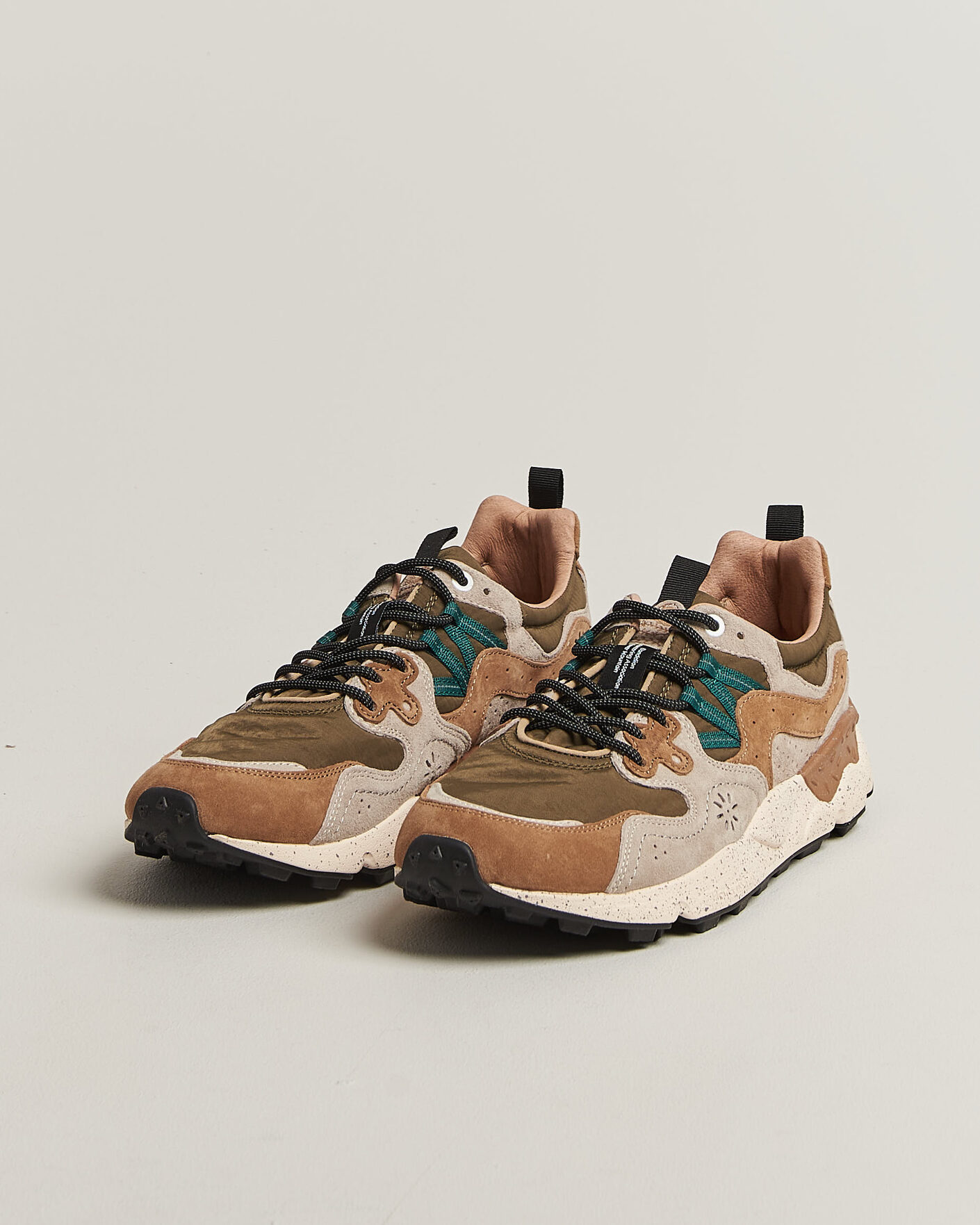 Herren | Sneaker | Flower Mountain | Yamano 3 Suede/Nylon Sneaker Cream/Brown