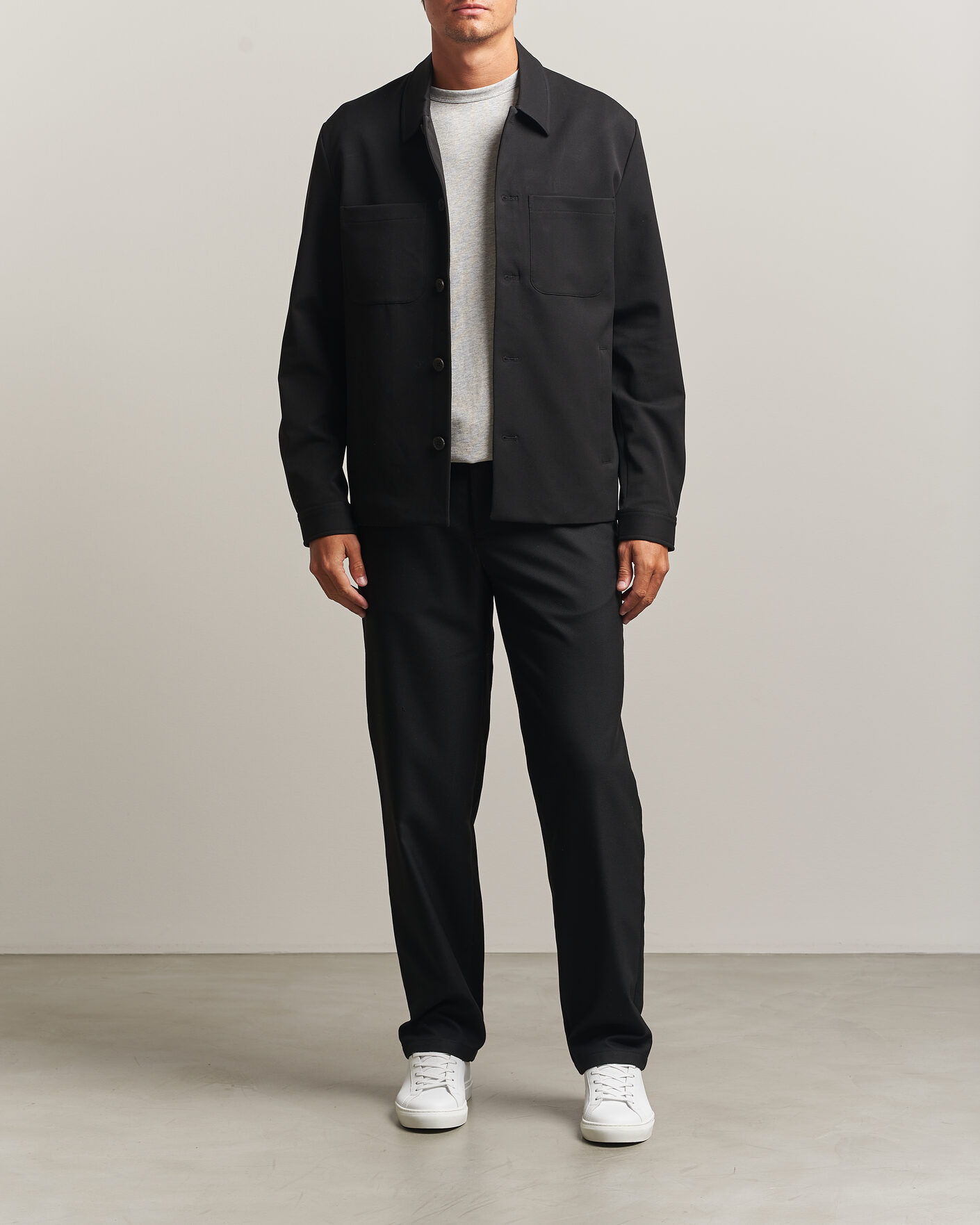 Herren | Hosen | J.Lindeberg | Logan Brushed Twill Pants Black