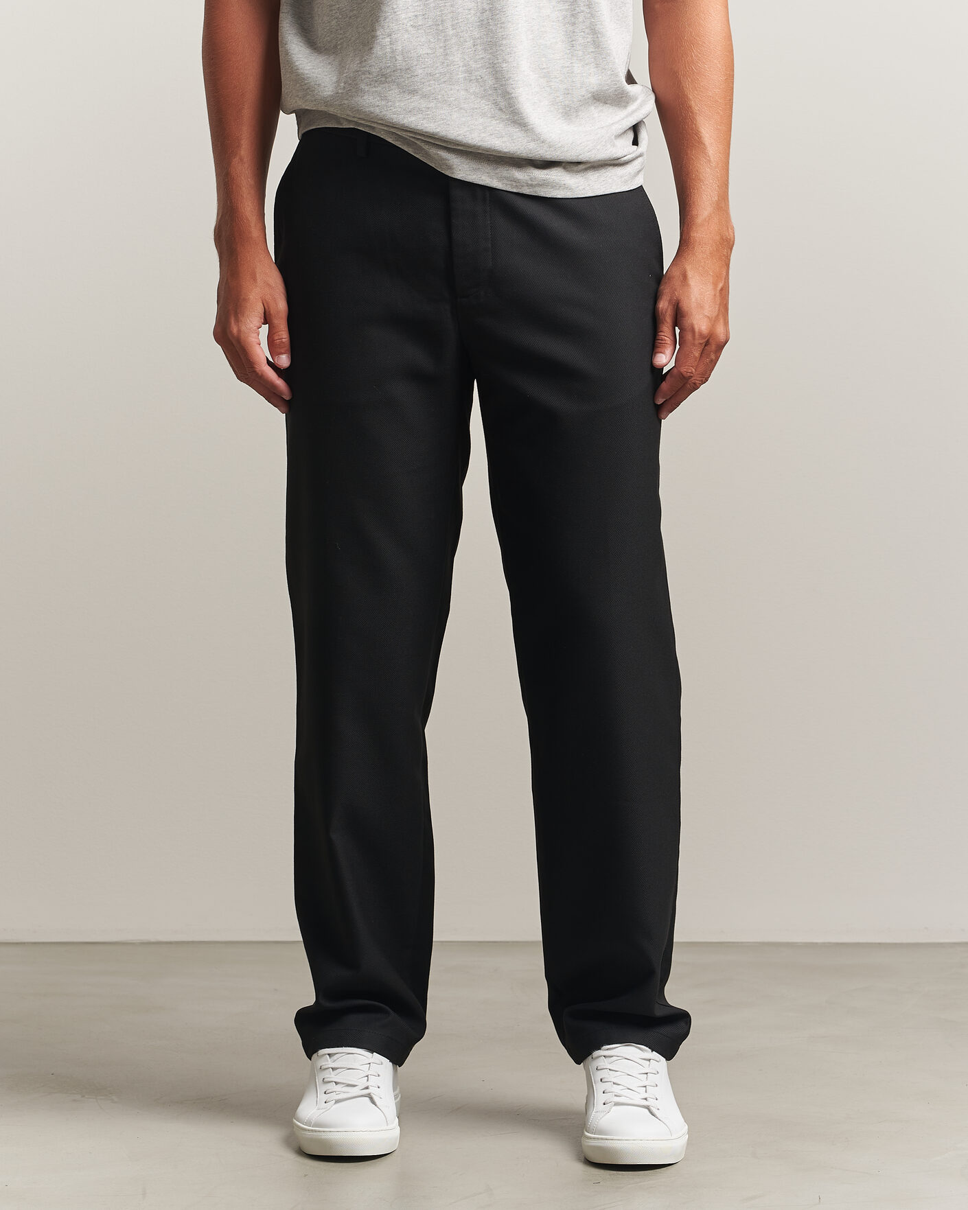 Herren | Hosen | J.Lindeberg | Logan Brushed Twill Pants Black