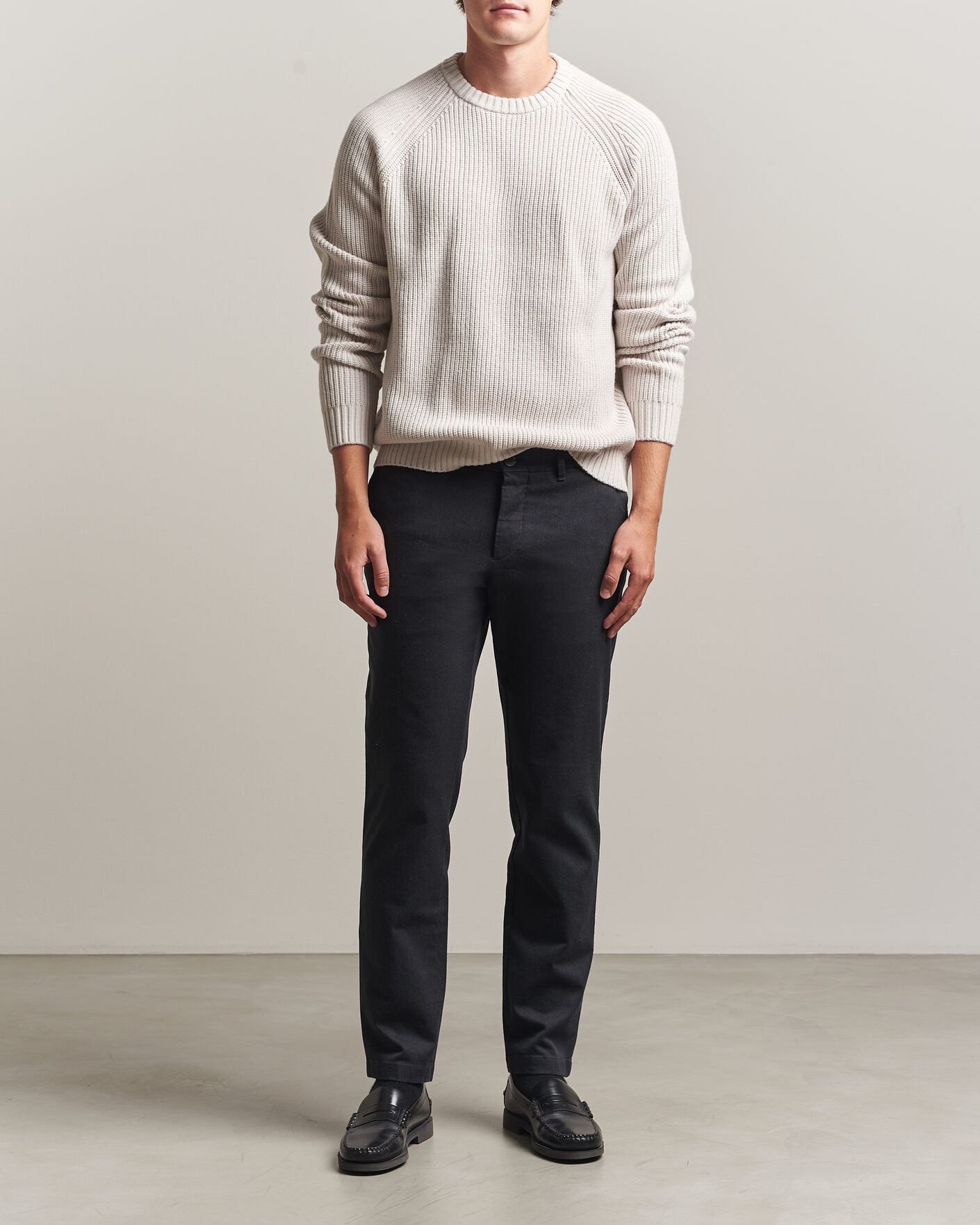 Herren | Hosen | J.Lindeberg | Chase Stretch Flannel Trousers Dark Grey