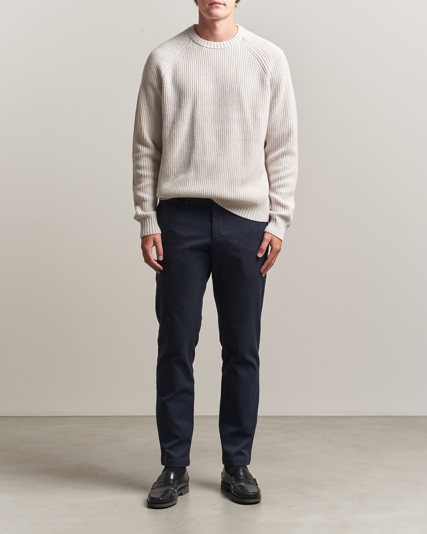 Herren | Hosen | J.Lindeberg | Chase Stretch Flannel Trousers JL Navy