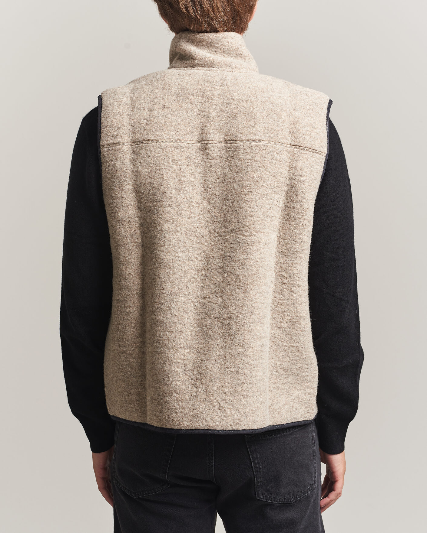 Herren | Westen | J.Lindeberg | Duncan Wool Fleece Vest Moonbeam