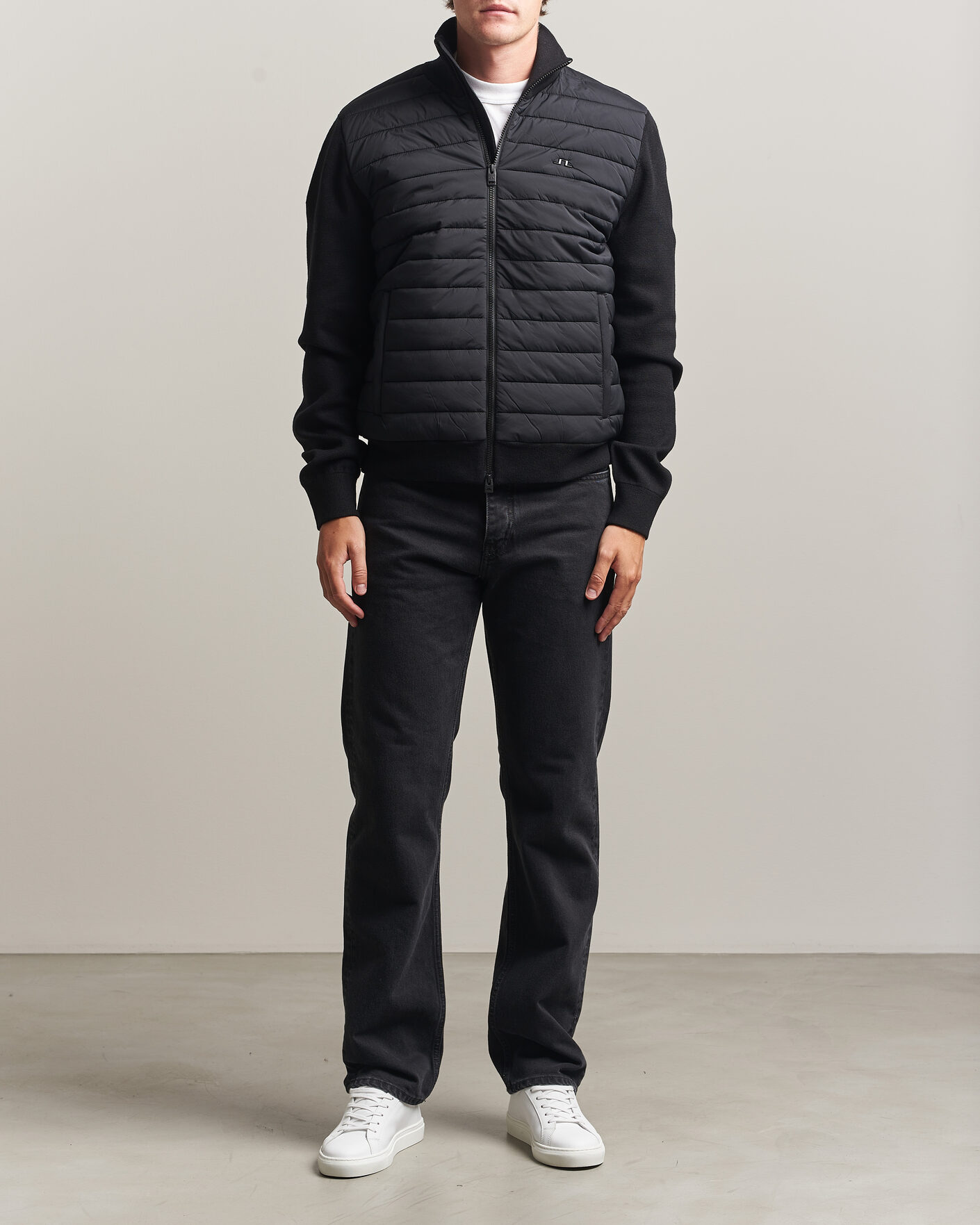 Herren | Jacken | J.Lindeberg | Boen Hybrid Jacket Black
