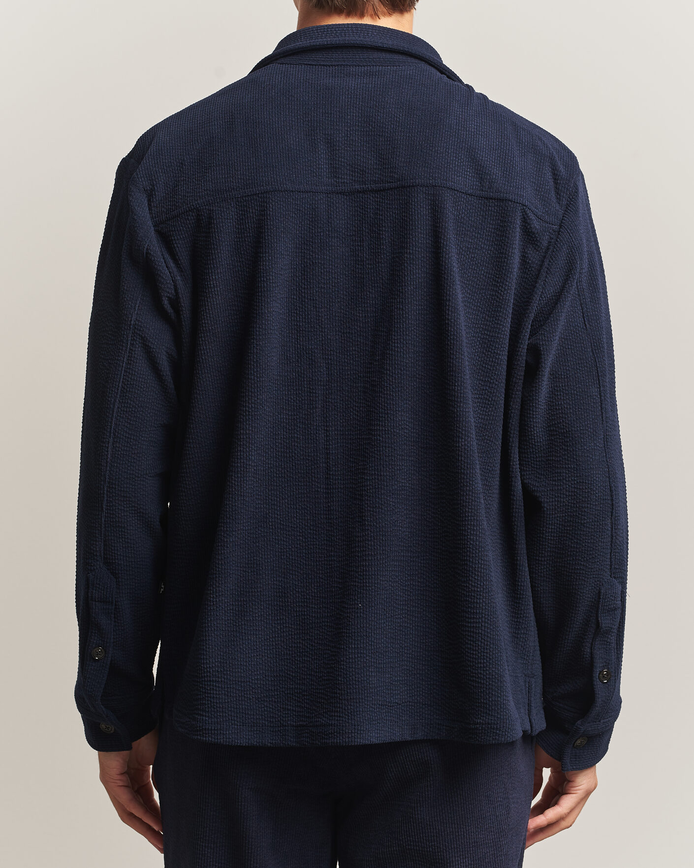 Herren | Hemden | J.Lindeberg | Finnigan Drape Cord Overshirt JL Navy