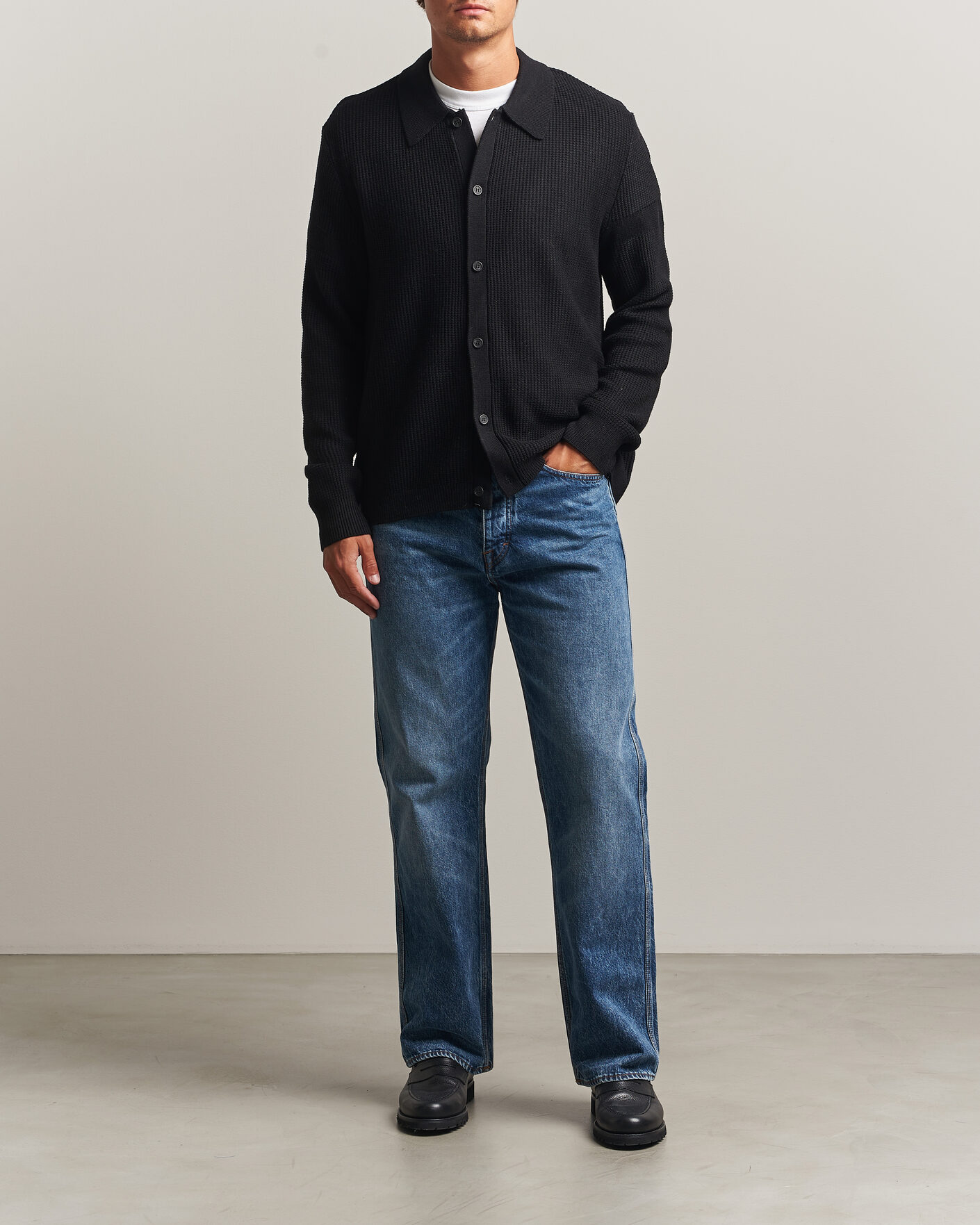 Herren | Pullover | J.Lindeberg | Willem Knitted Cardigan Black