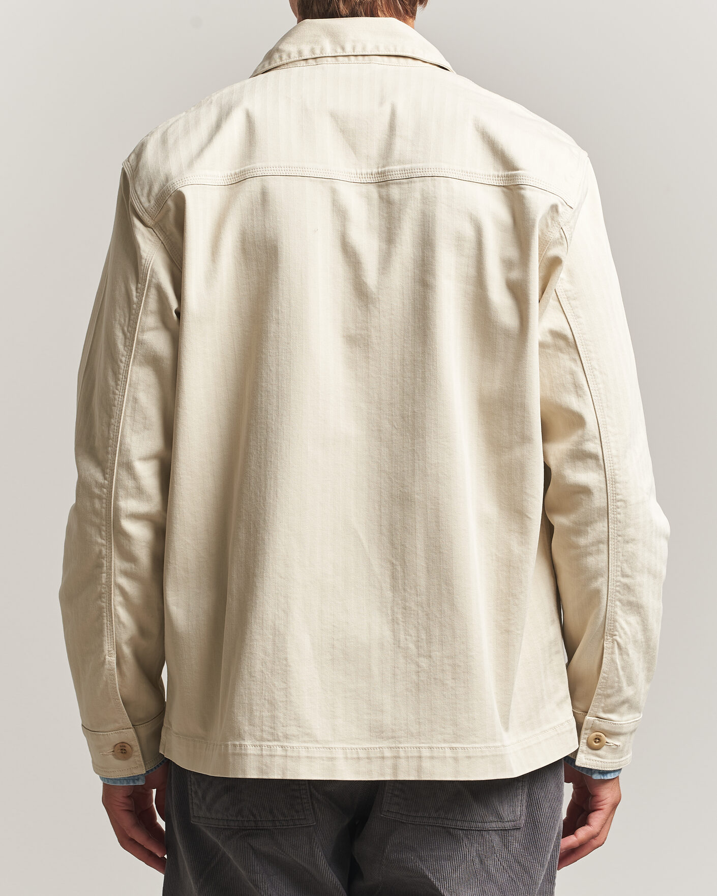 Herren | Hemden | Forét | Berry Herringbone Overshirt Oat