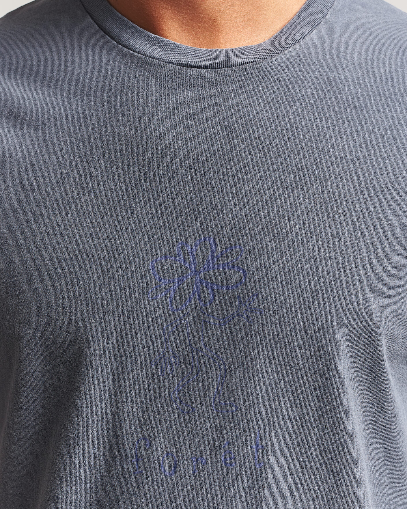 Herren | T-Shirts | Forét | Clover T-Shirt Navy