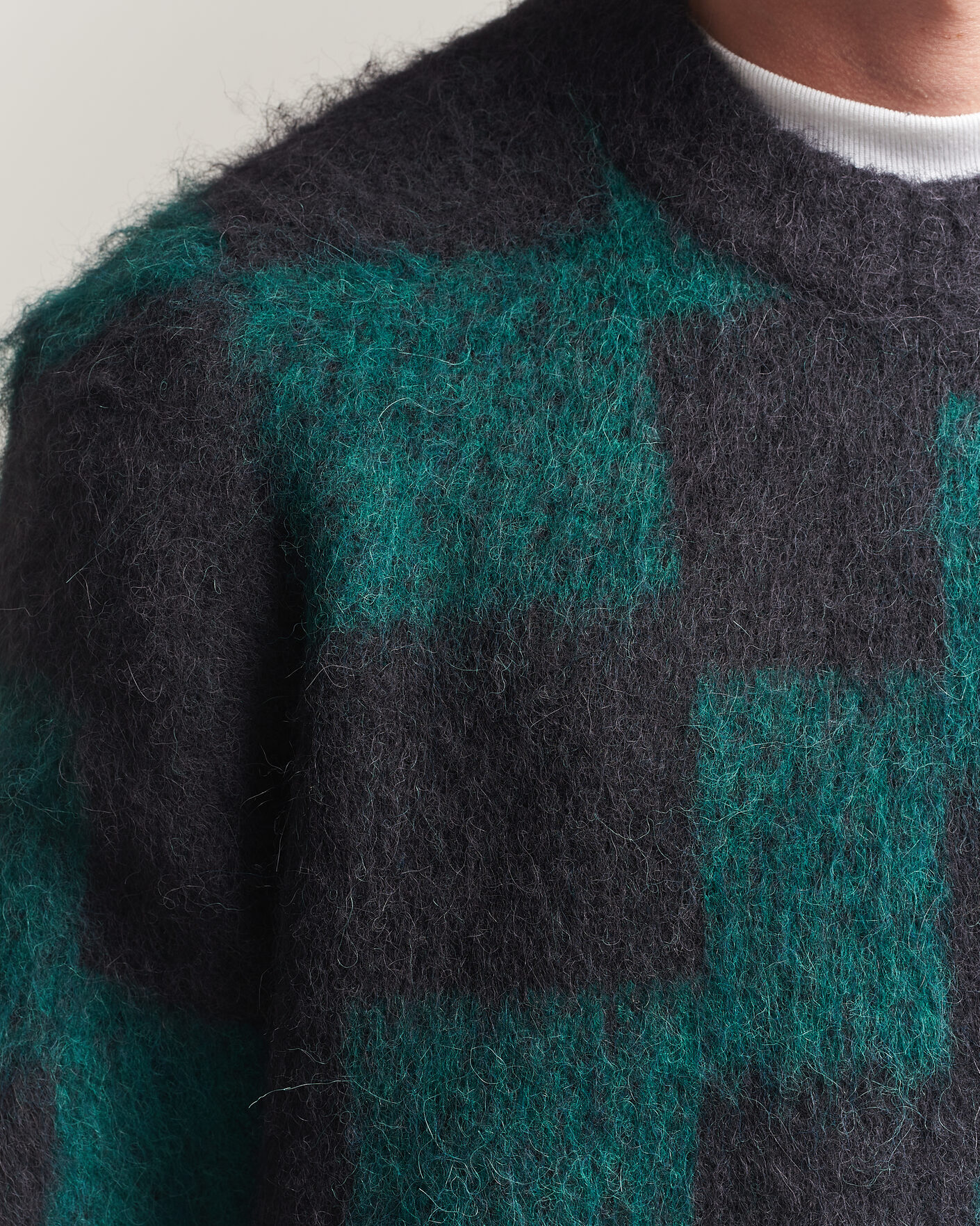 Herren | Pullover | J.Lindeberg | Hank Graphic Knitted Sweater Forest Biome