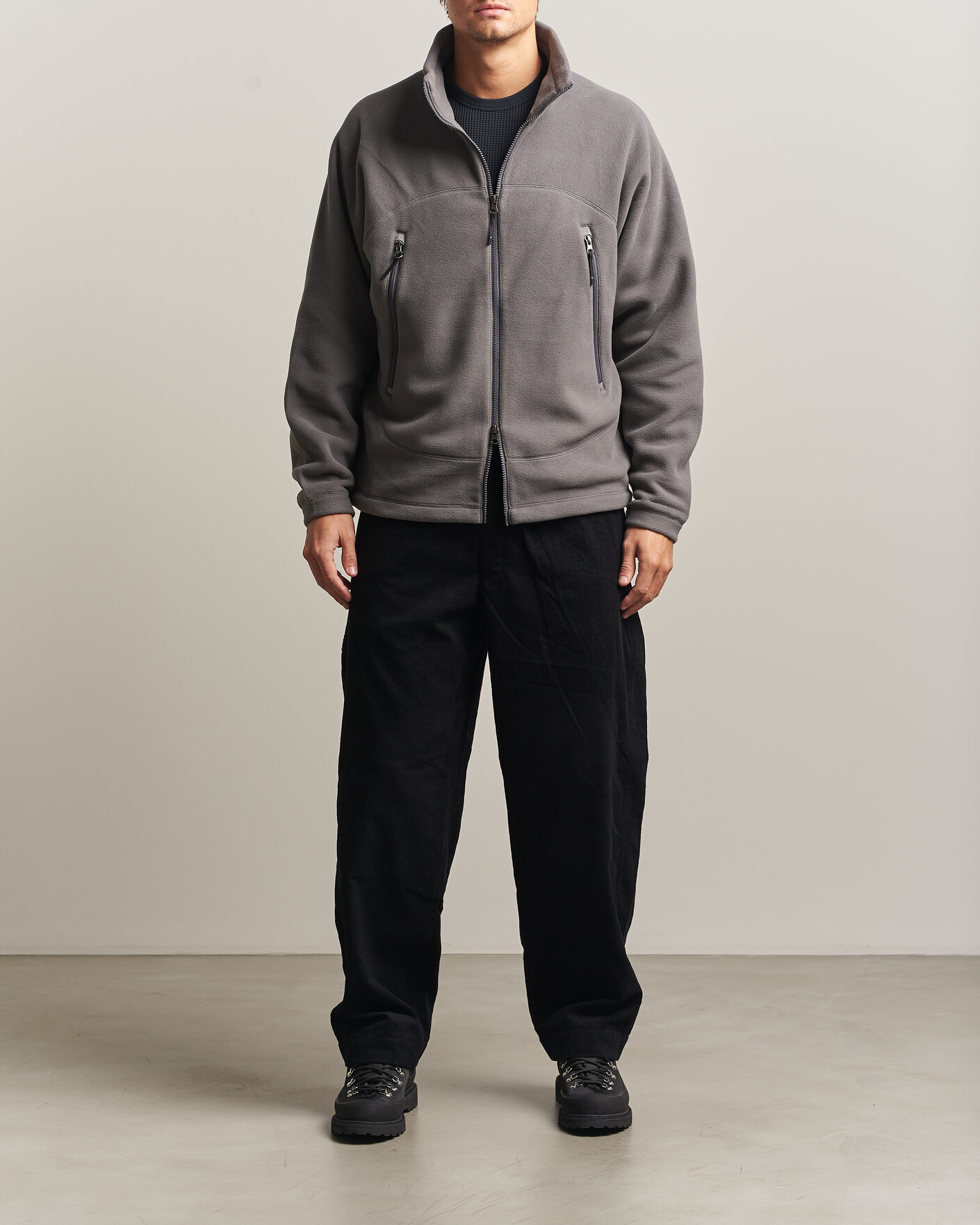 Herren | Pullover | Goldwin | Polartec Fleece Jacket Lunar Gray