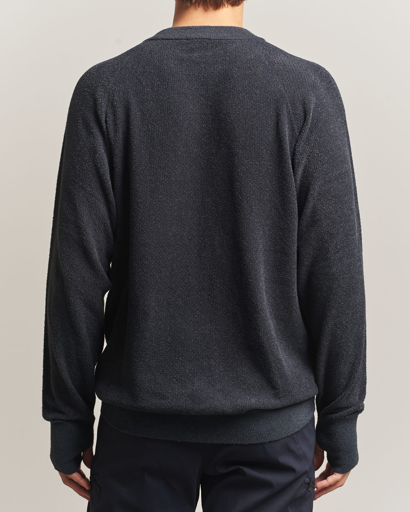 Herren | Pullover | Goldwin | Mesh Pile Crew Neck Wolf Gray