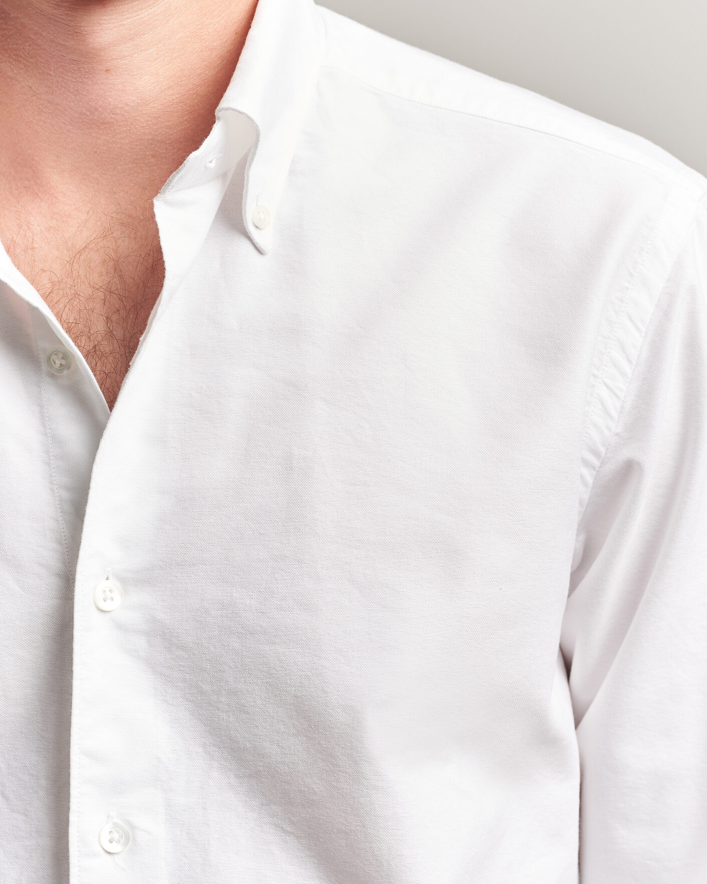 Herren | Hemden | Grigio | Oxford Button Down Shirt White