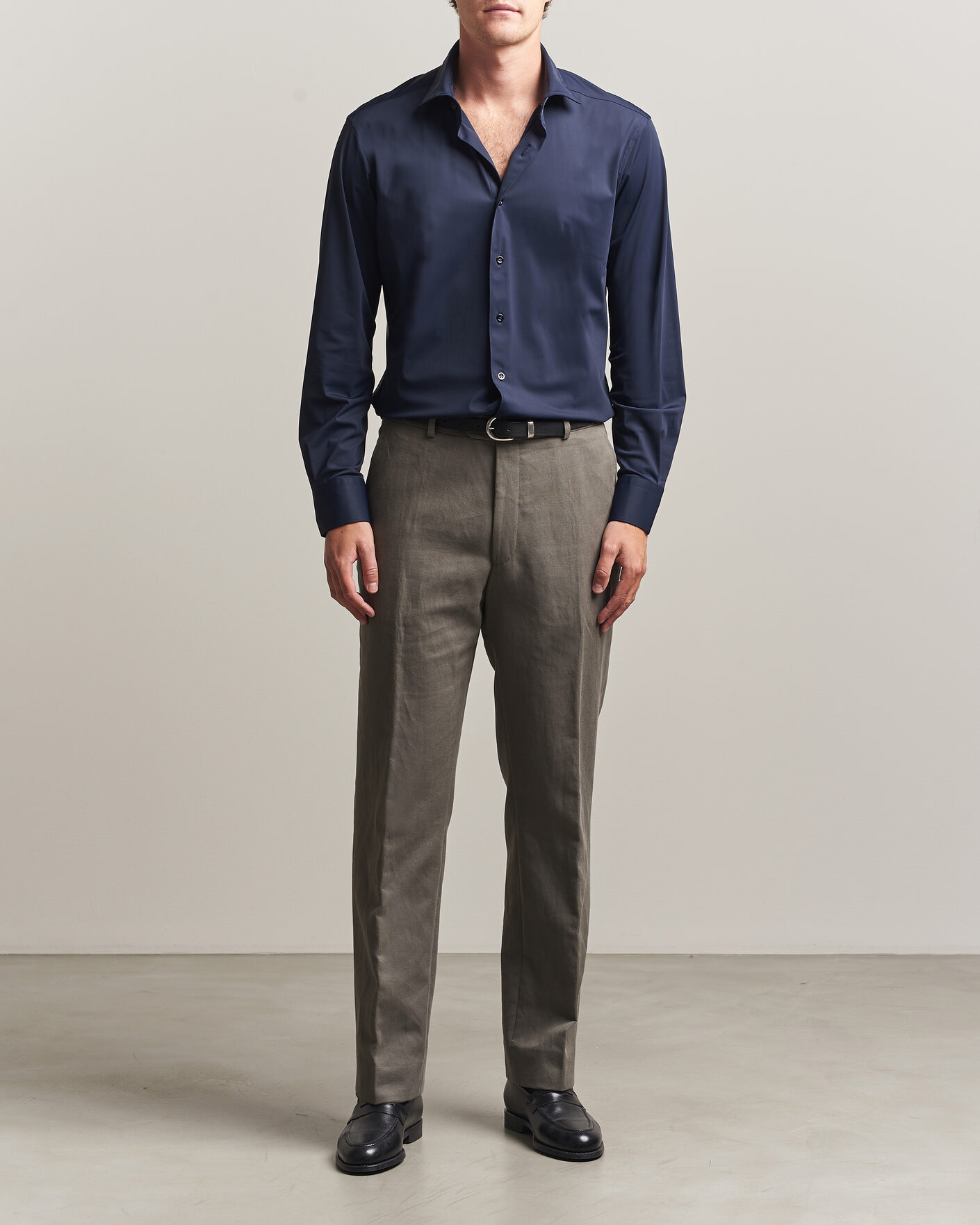 Herren | Hemden | Grigio | Jersey Shirt Navy