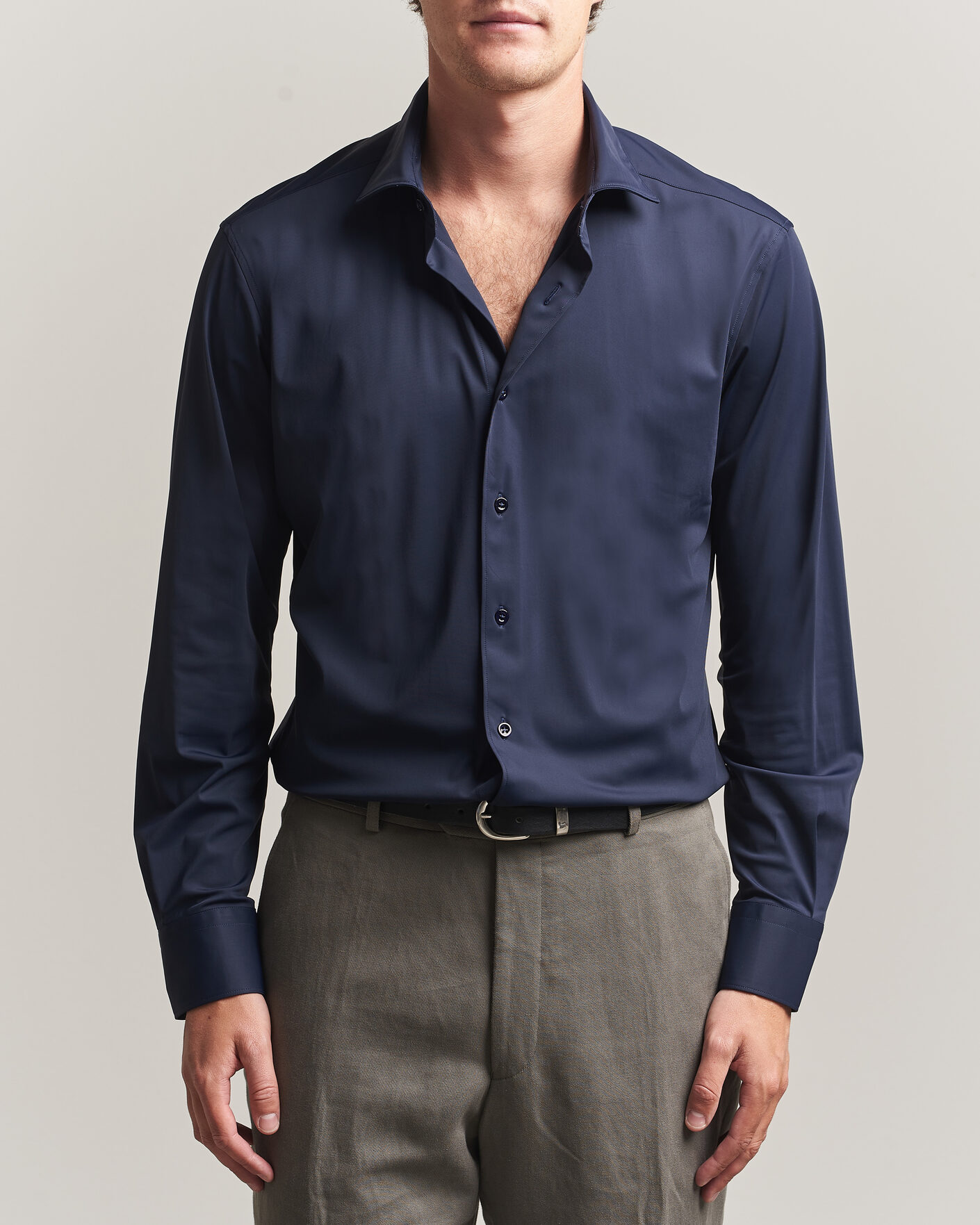 Herren | Hemden | Grigio | Jersey Shirt Navy