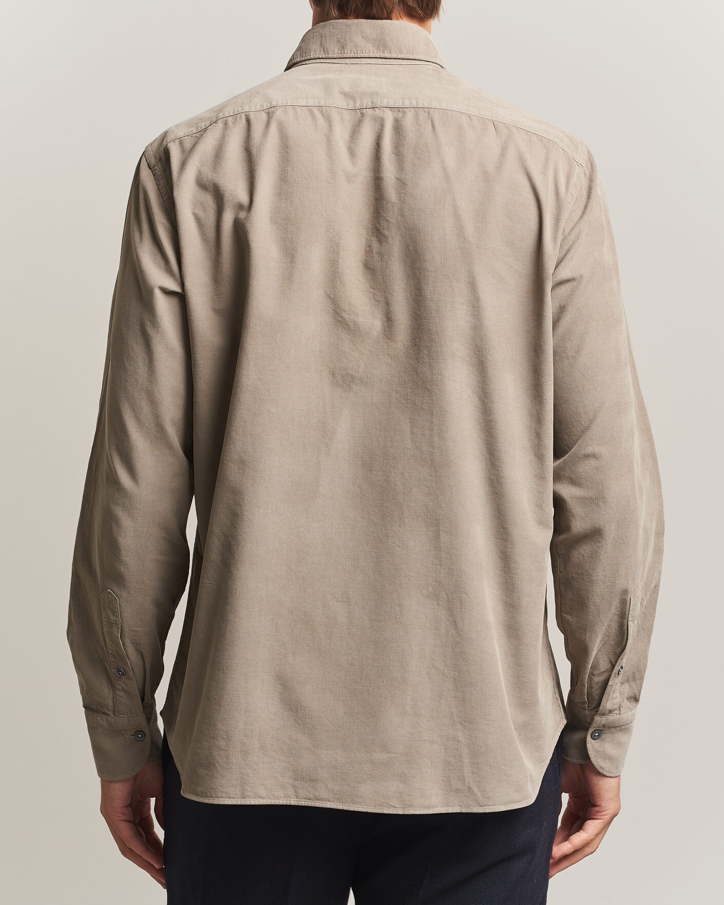 Herren | Hemden | Grigio | Corduroy Shirt Beige