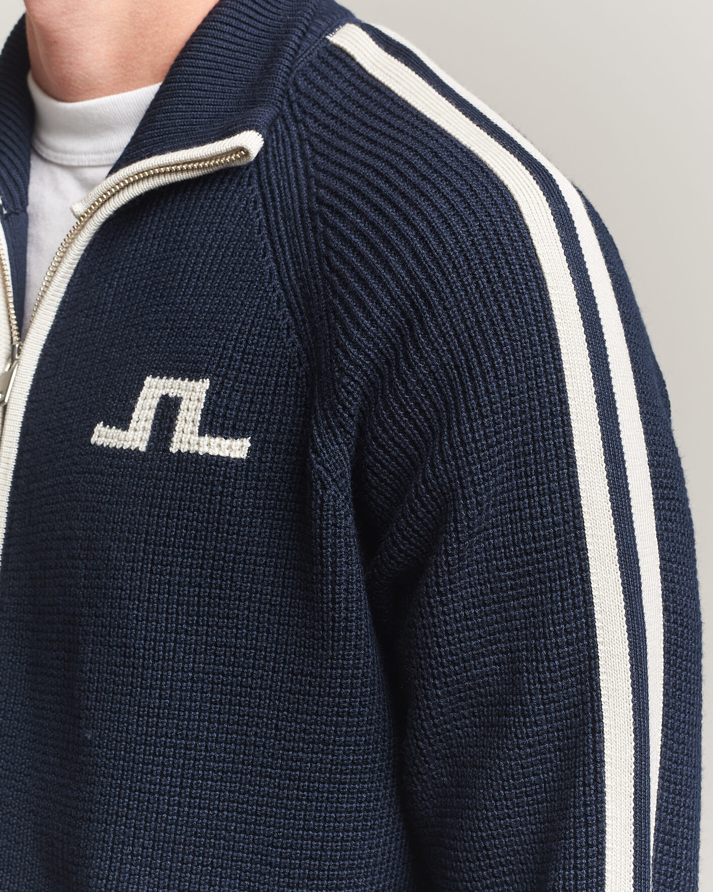 Herren | Pullover | J.Lindeberg | Craig Knitted Full Zip JL Navy