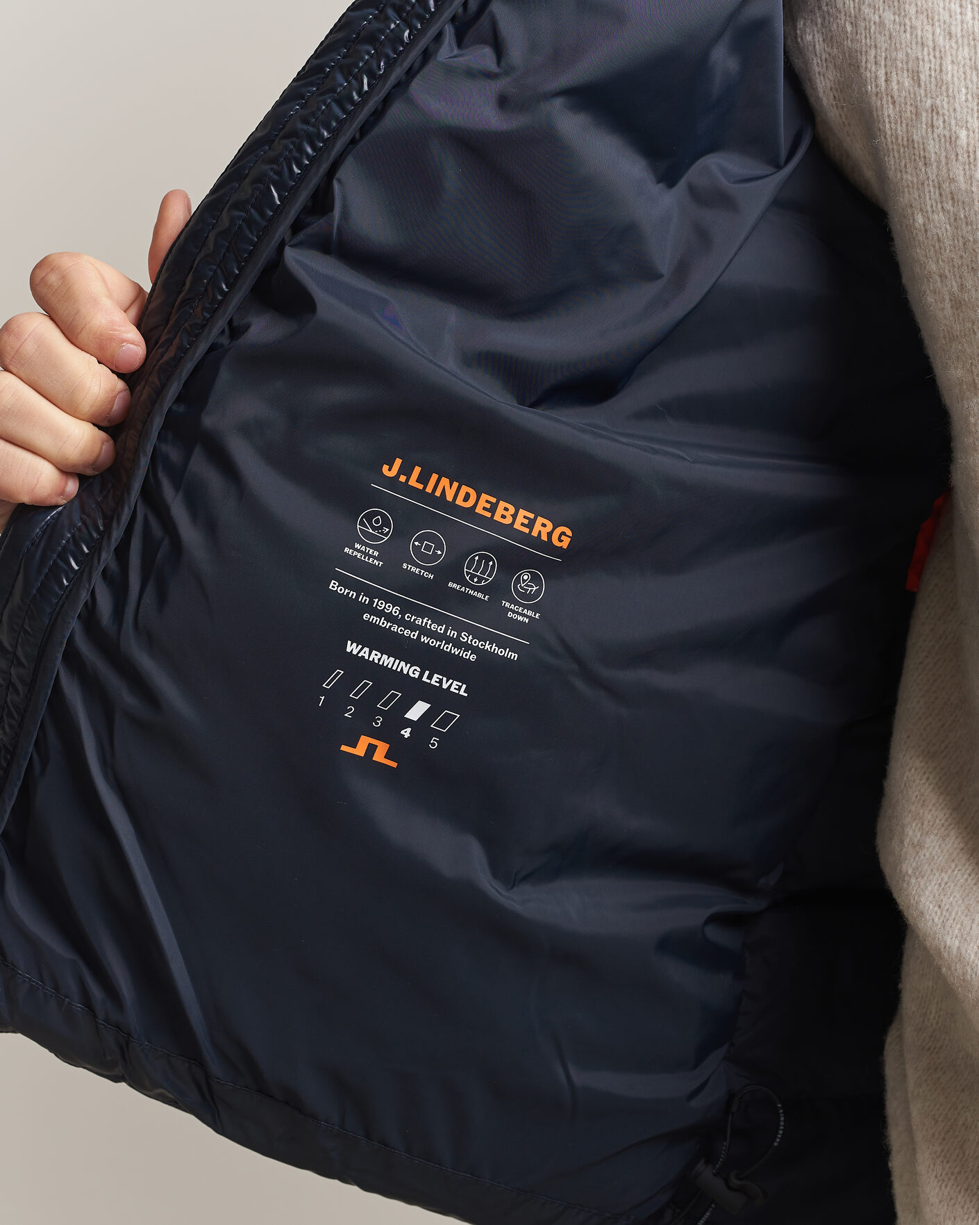 Herren | Jacken | J.Lindeberg | Creek Light Hooded Down Jacket JL Navy