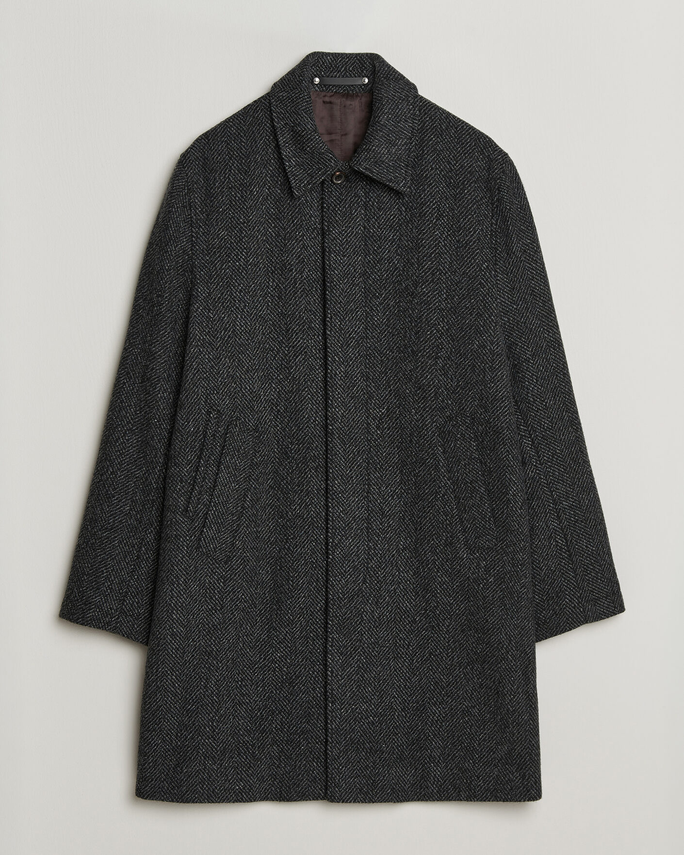 Herren | Jacken | PS Paul Smith | Wool Herringbone Coat Black