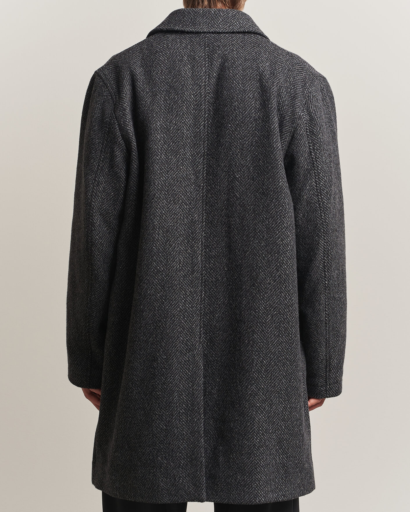 Herren | Jacken | PS Paul Smith | Wool Herringbone Coat Black