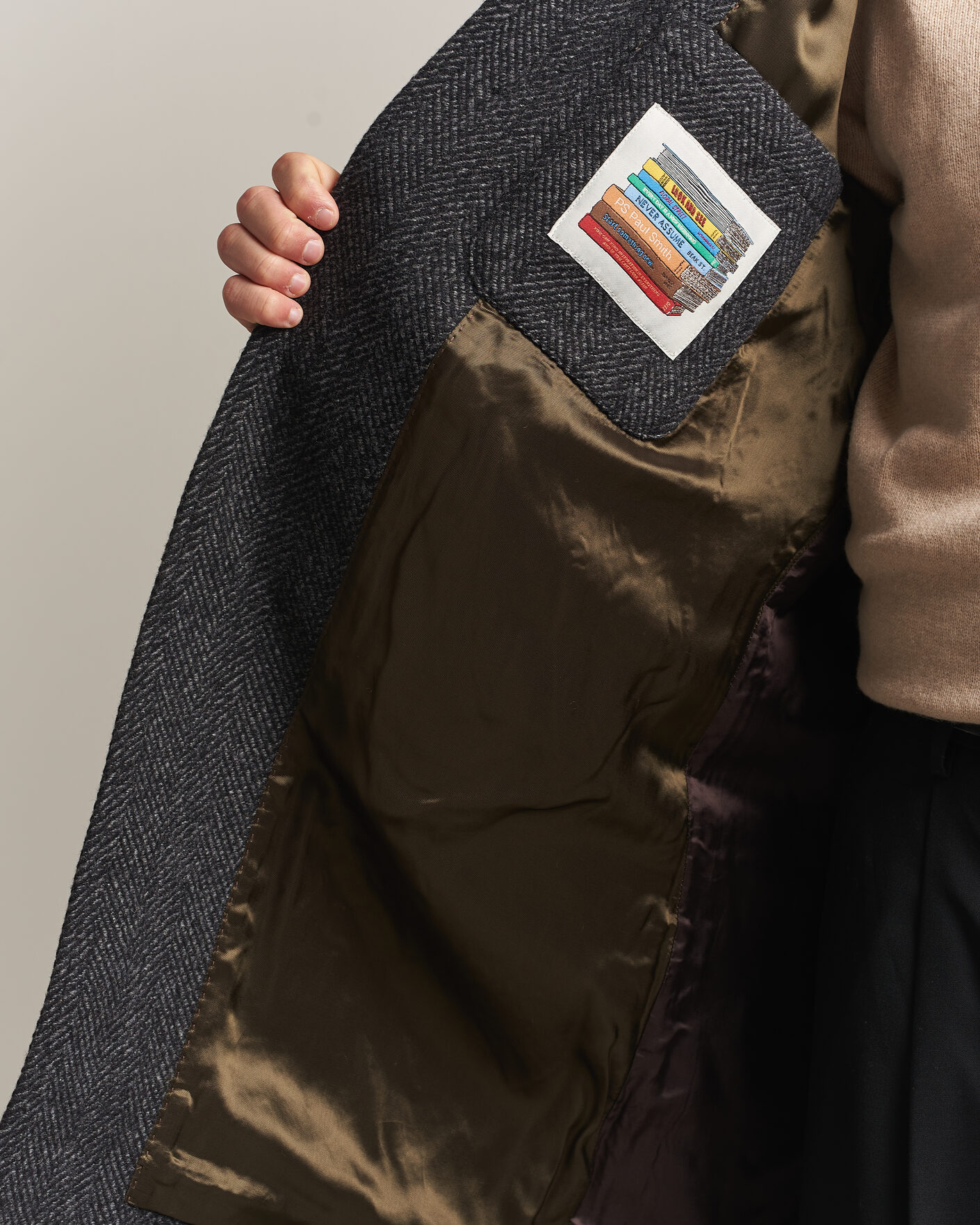 Herren | Jacken | PS Paul Smith | Wool Herringbone Coat Black