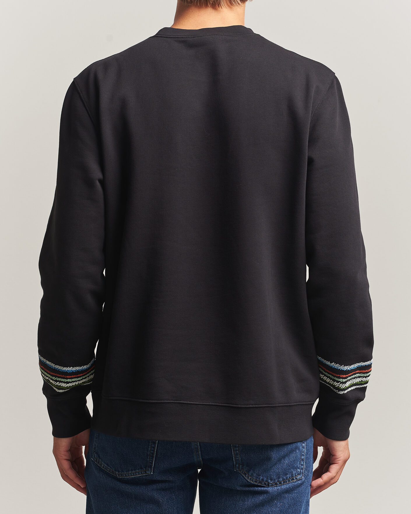 Herren | Pullover | PS Paul Smith | Stripes Crew Neck Sweatshirt Black