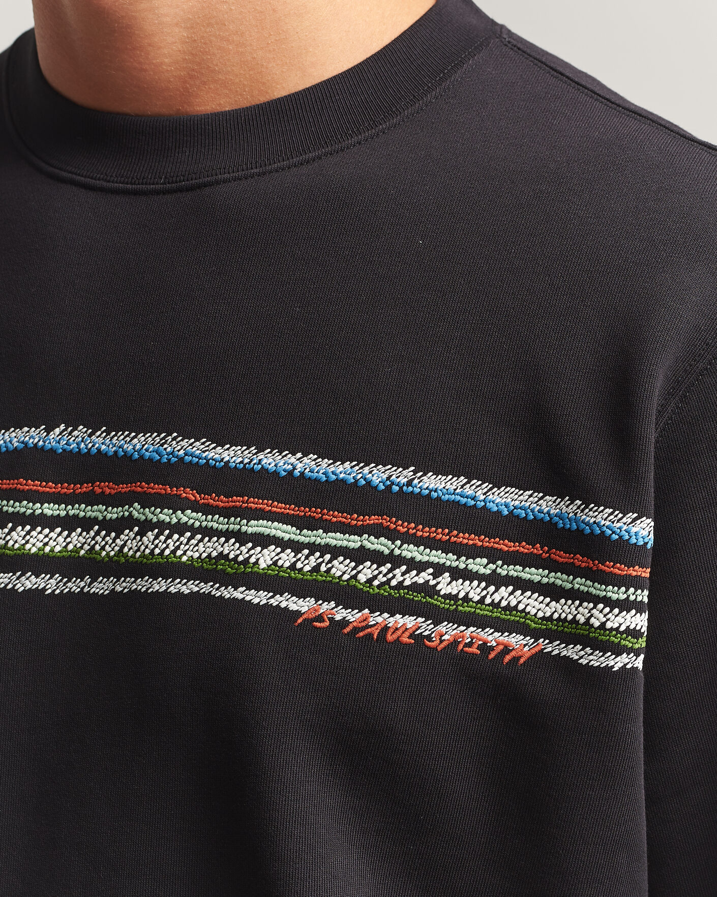 Herren | Pullover | PS Paul Smith | Stripes Crew Neck Sweatshirt Black