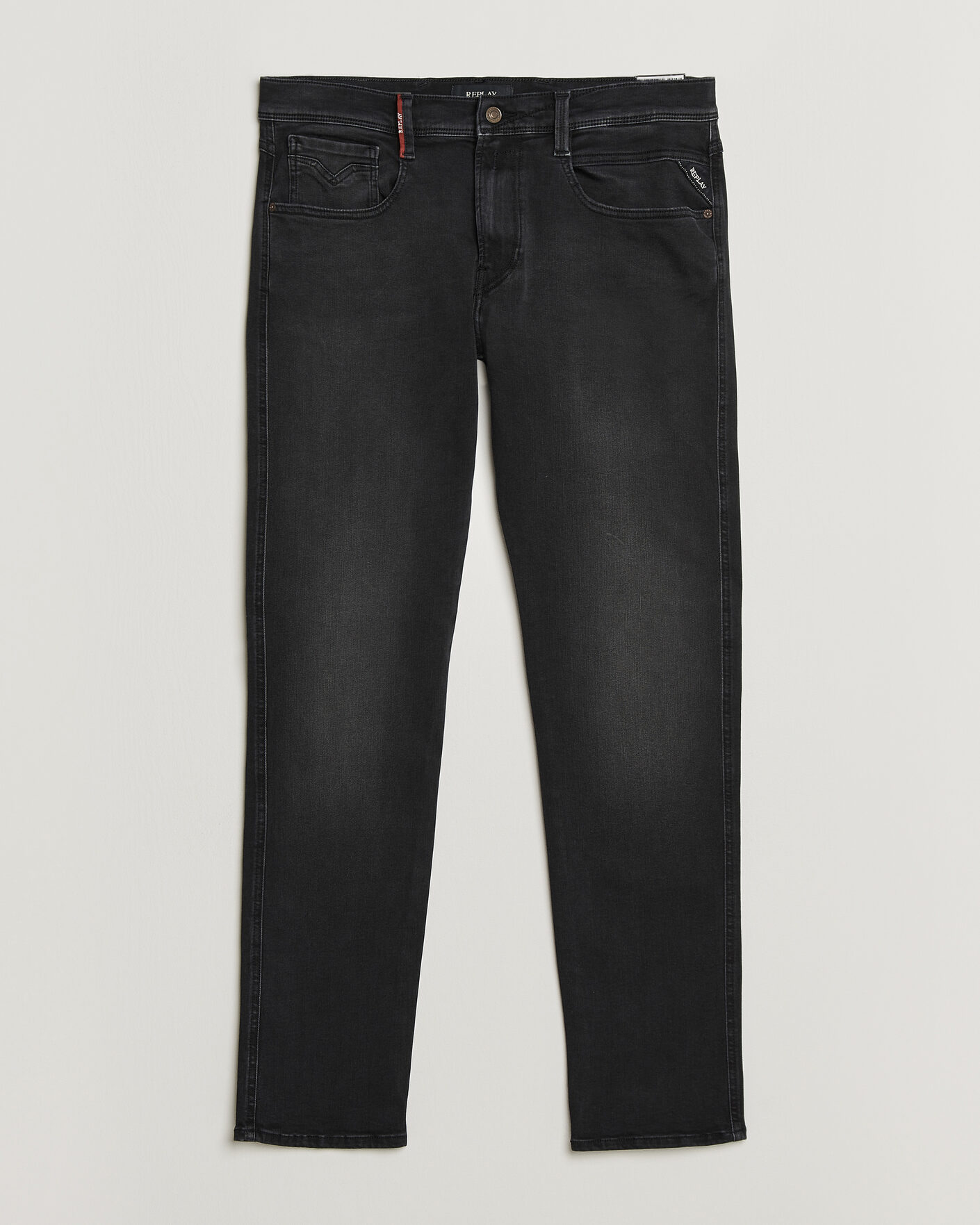 Herren | Jeans | Replay | Anbass Hyperflex Jeans Washed Black