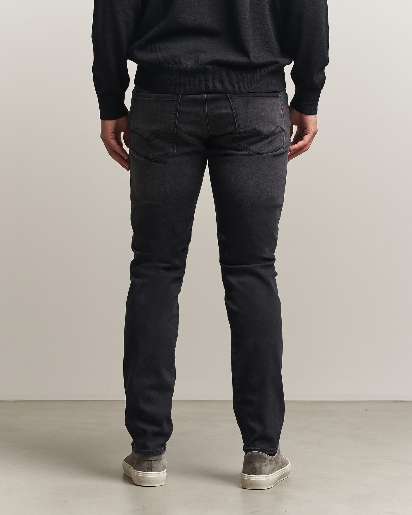 Herren | Jeans | Replay | Anbass Hyperflex Jeans Washed Black