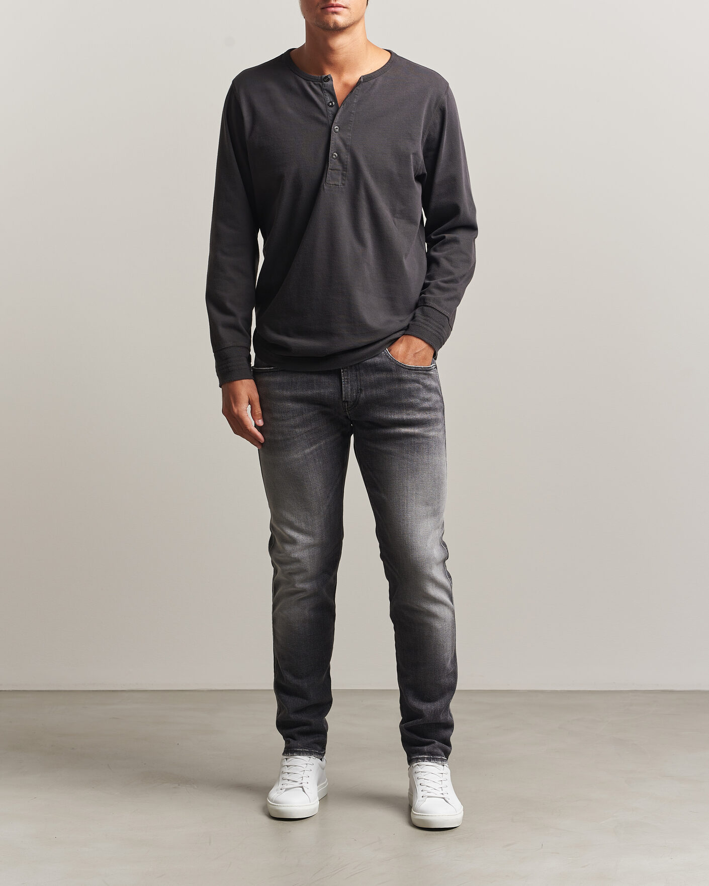 Herren | Jeans | Replay | Anbass 5 Years Wash Jeans Dark Grey