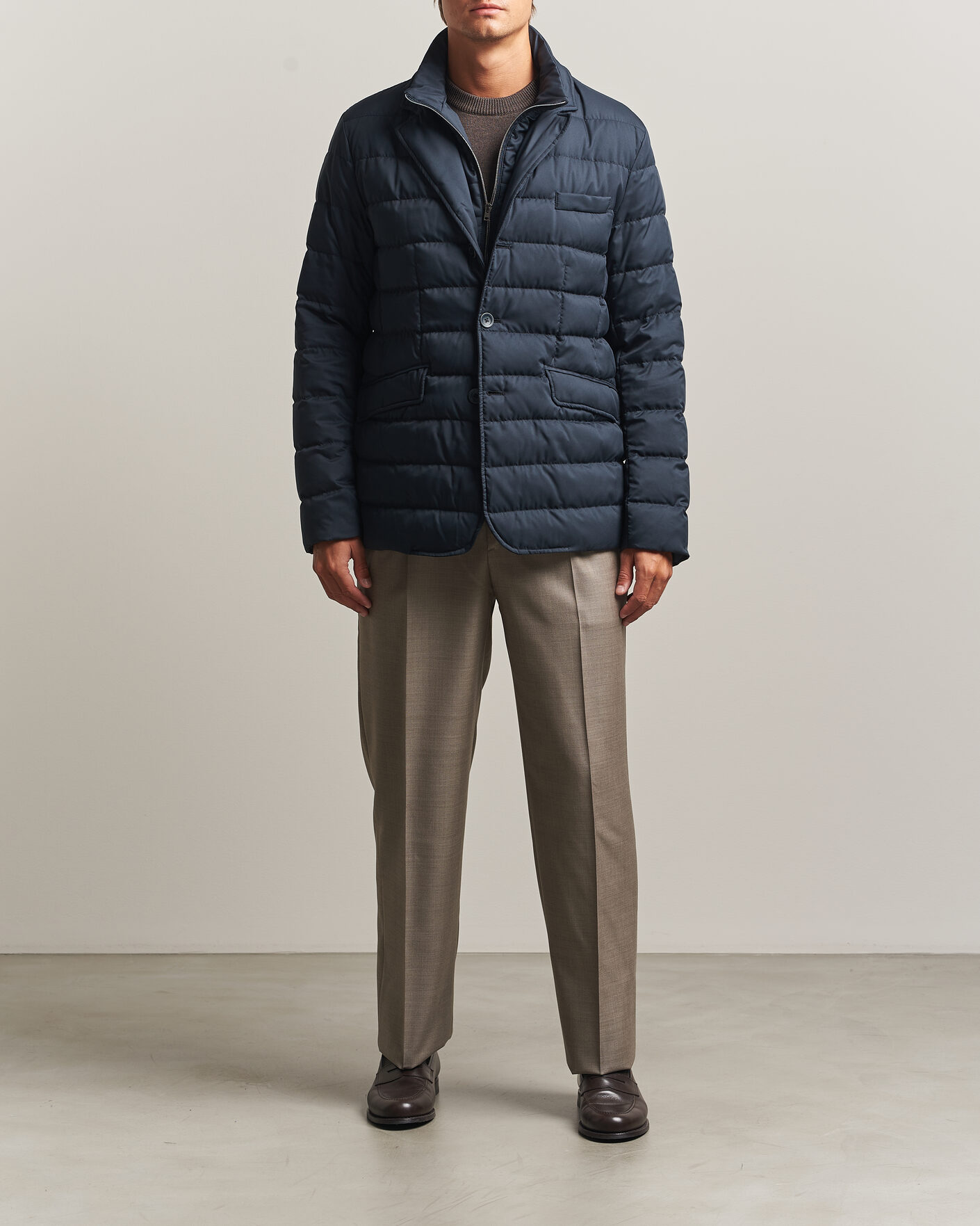 Herren | Jacken | Herno | Nylon Down Blazer Navy