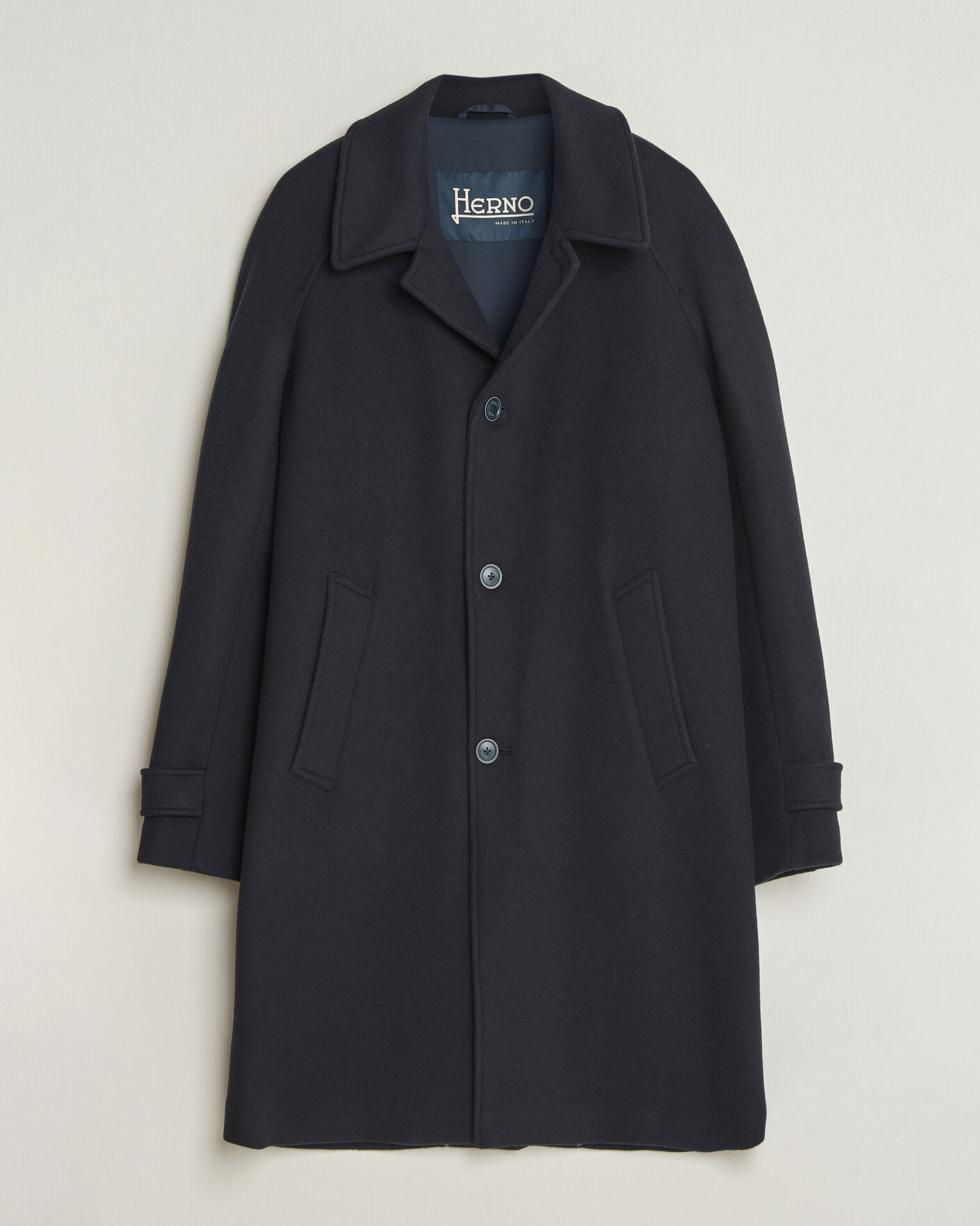 Herren | Jacken | Herno | Raglan Wool Coat Navy
