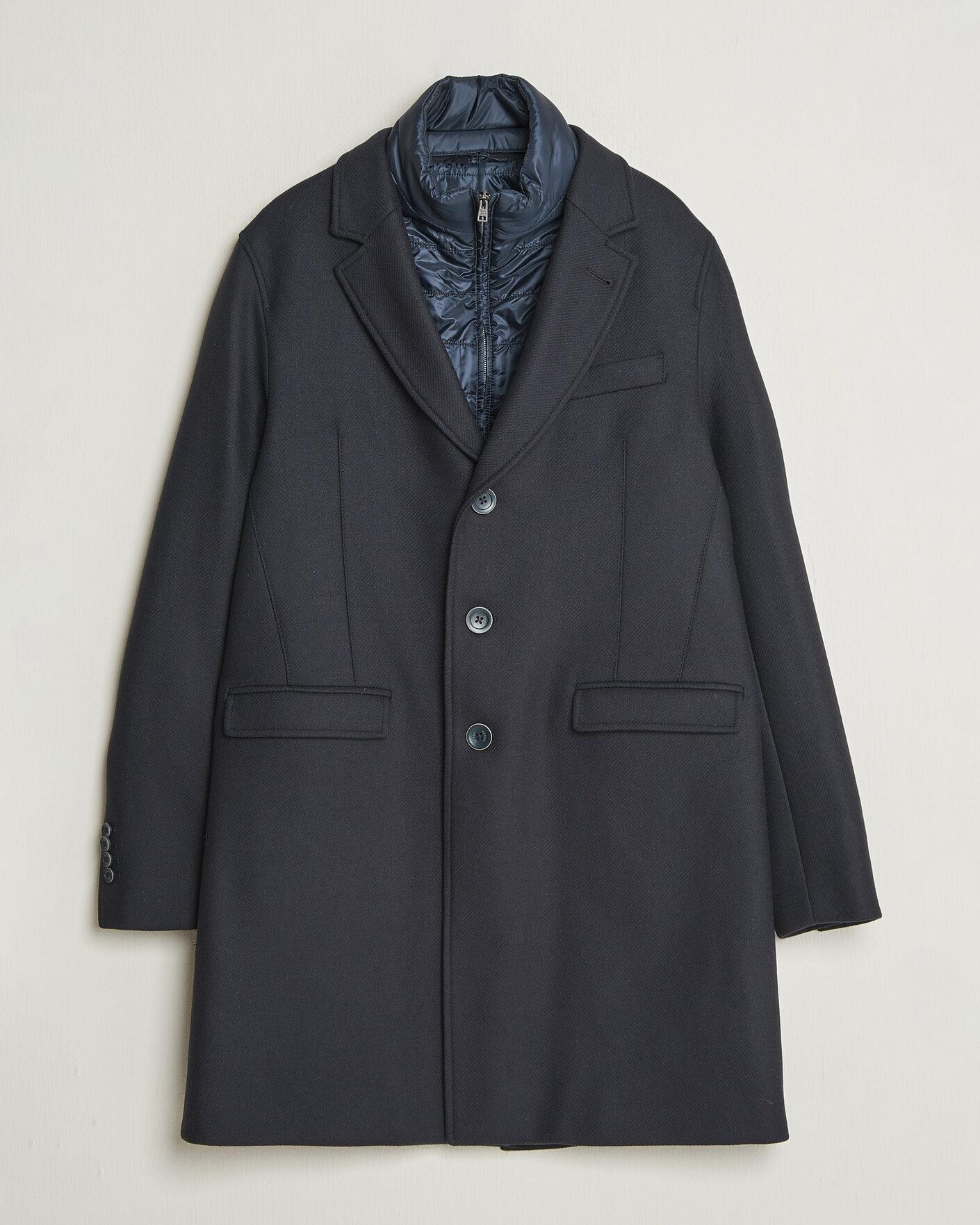 Herren | Jacken | Herno | Wool Zip Coat Navy