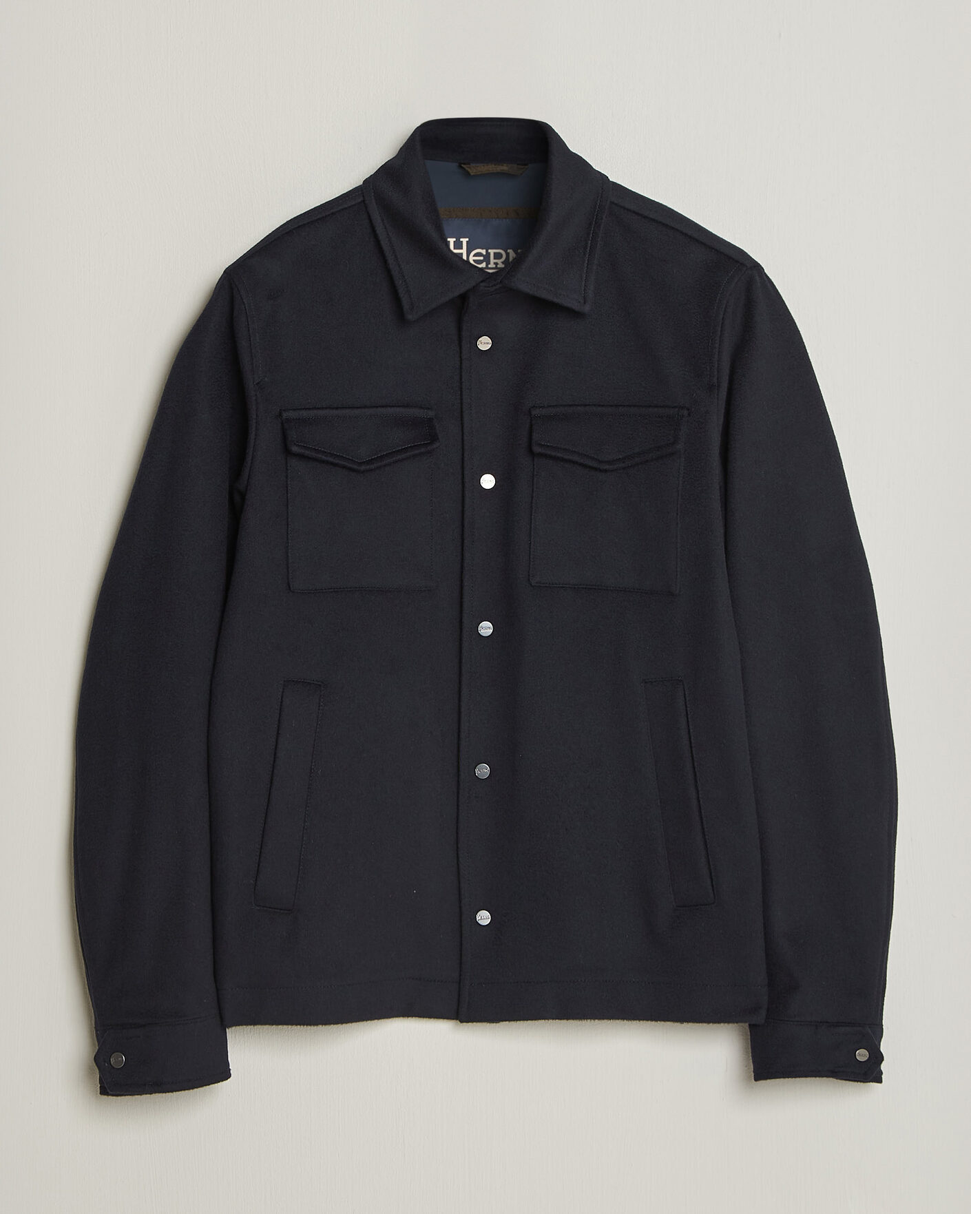 Herren | Jacken | Herno | Cashmere Overshirt Navy
