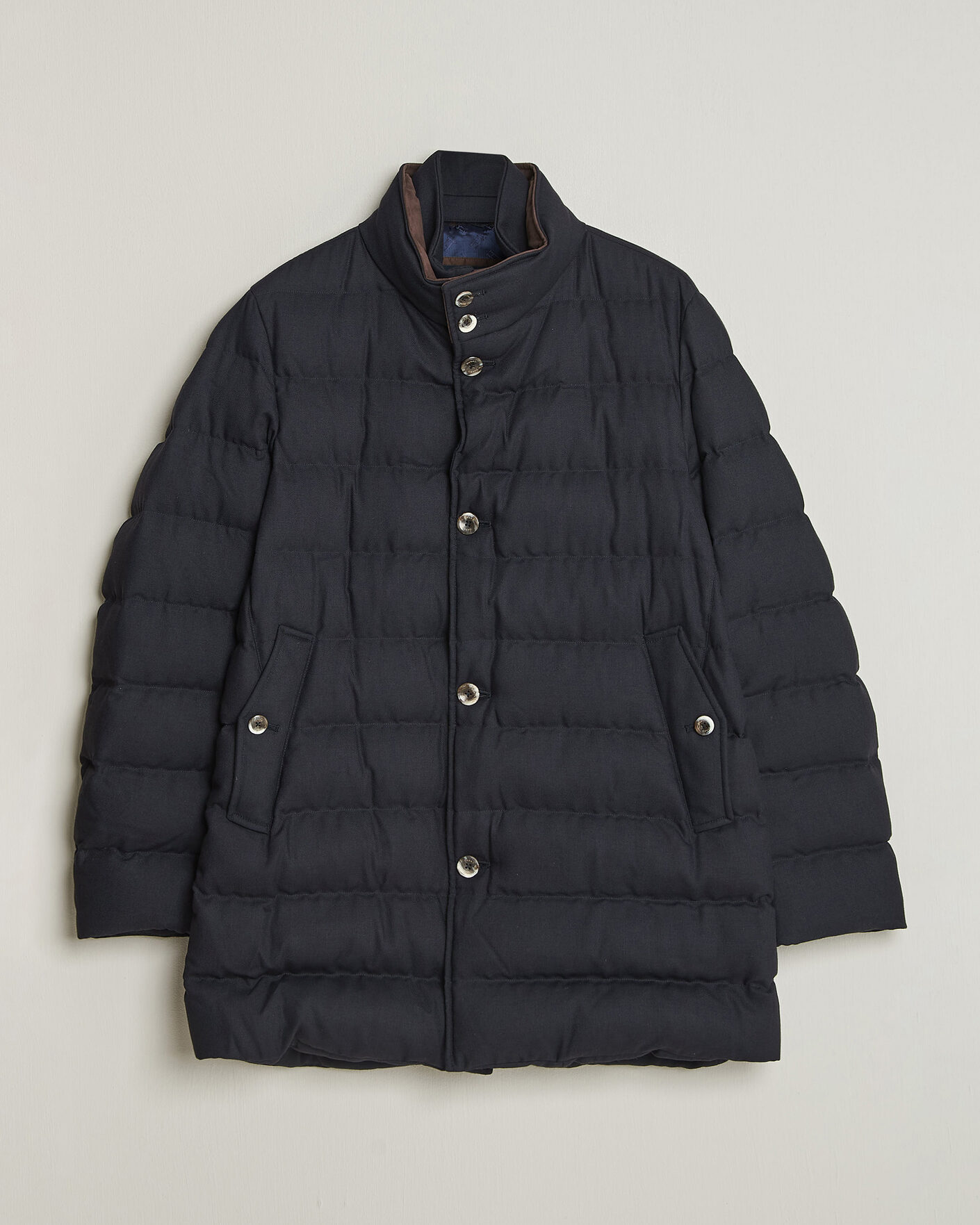 Herren | Jacken | Herno | Flannel Down Coat Navy