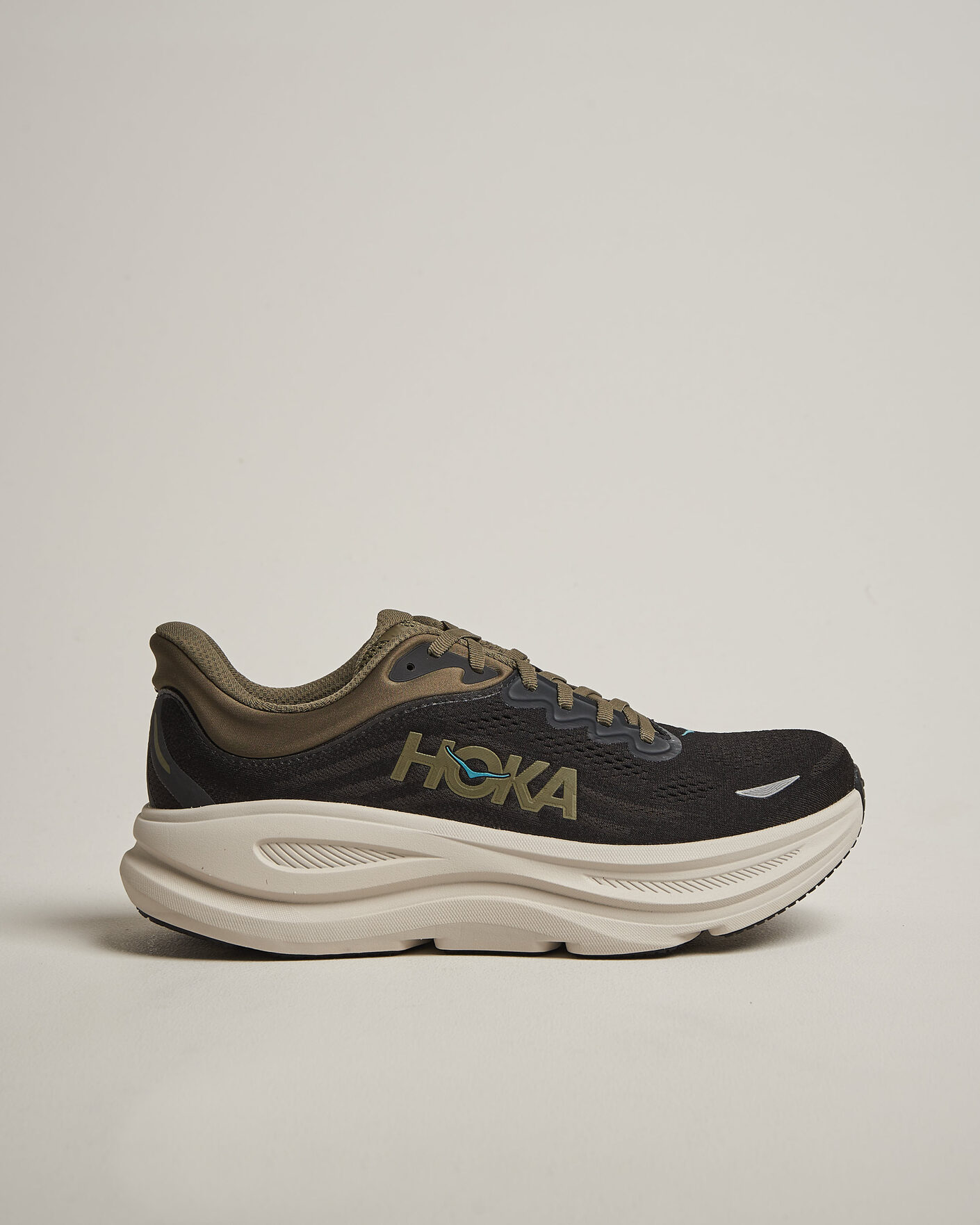 Herren | Runningsneakers | Hoka | Bondi 9 Black/River Rock