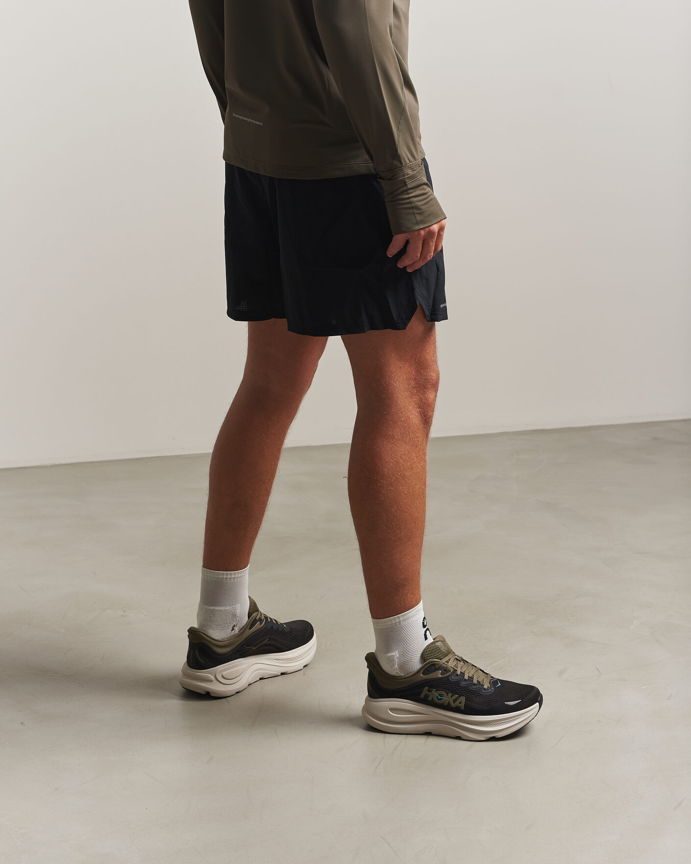 Herren | Runningsneakers | Hoka | Bondi 9 Black/River Rock