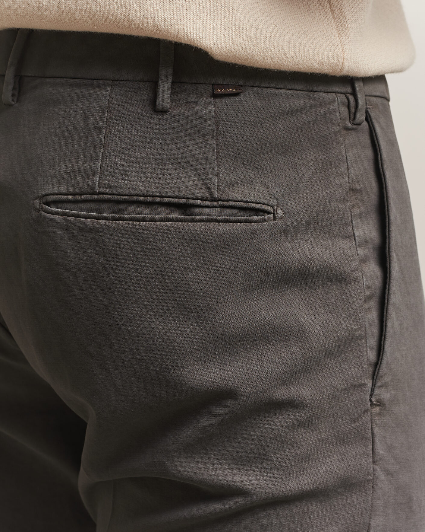 Herren | Hosen | Incotex | Slim Fit Soft Cotton Stretch Chinos Dark Grey